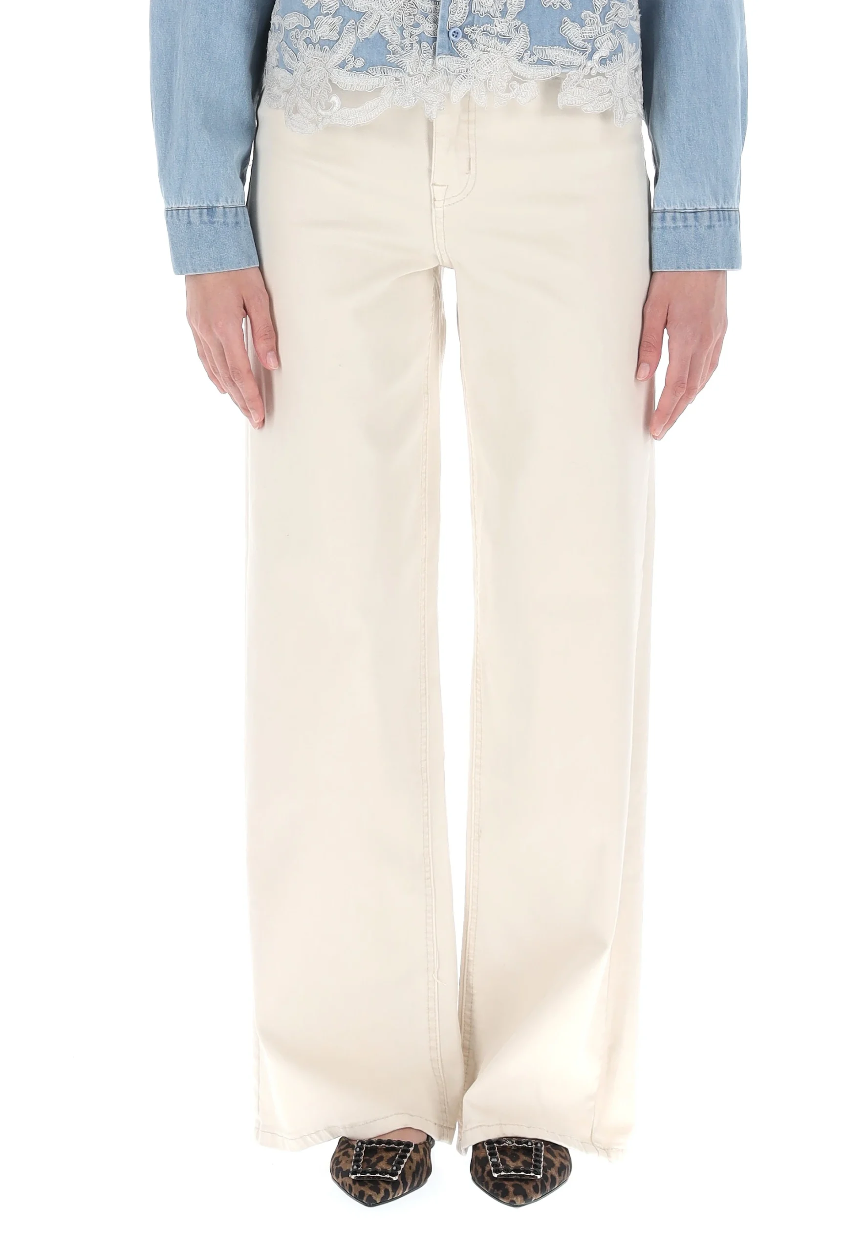 Jeans chiaro a palazzo Hailys donna