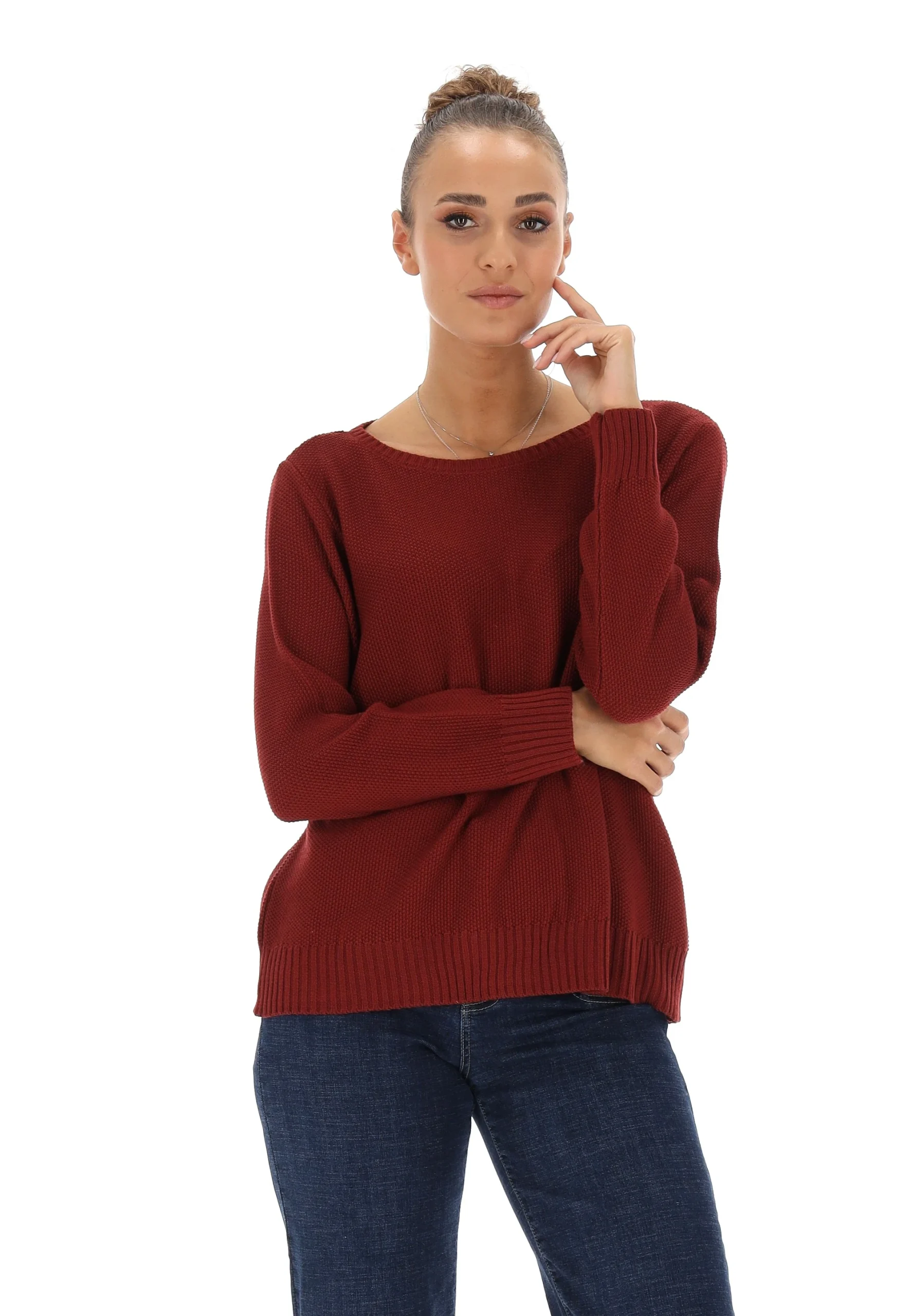 Maglioncino donna Main&Land in misto lana merino