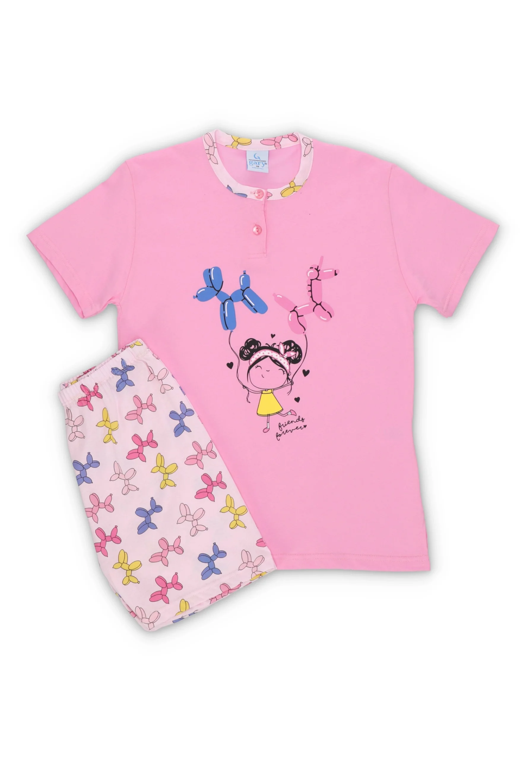 Pigiama Gary con palloncini cagnolini ragazza