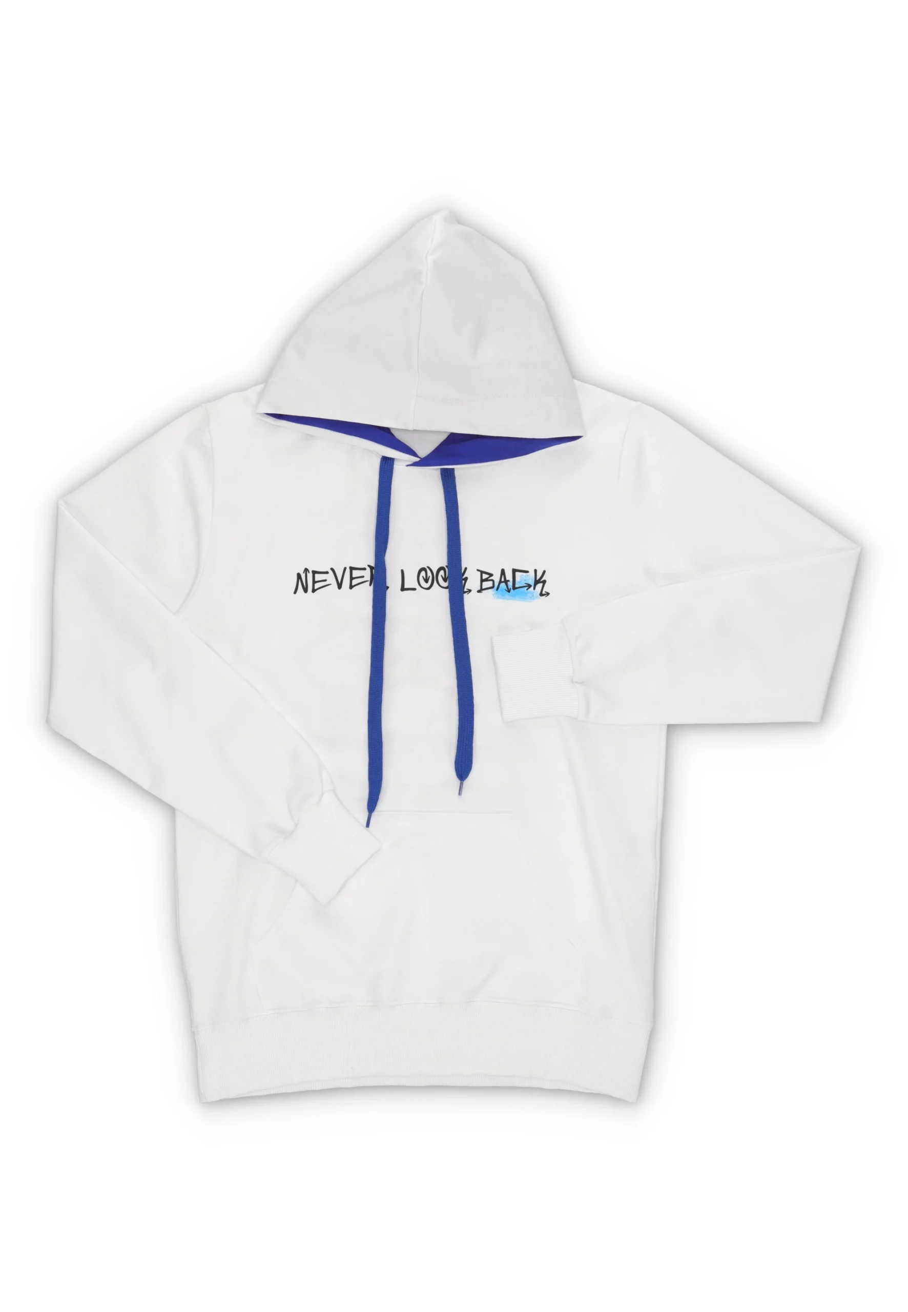 Felpa PONK! ragazzo bicolor con scritta e stampa