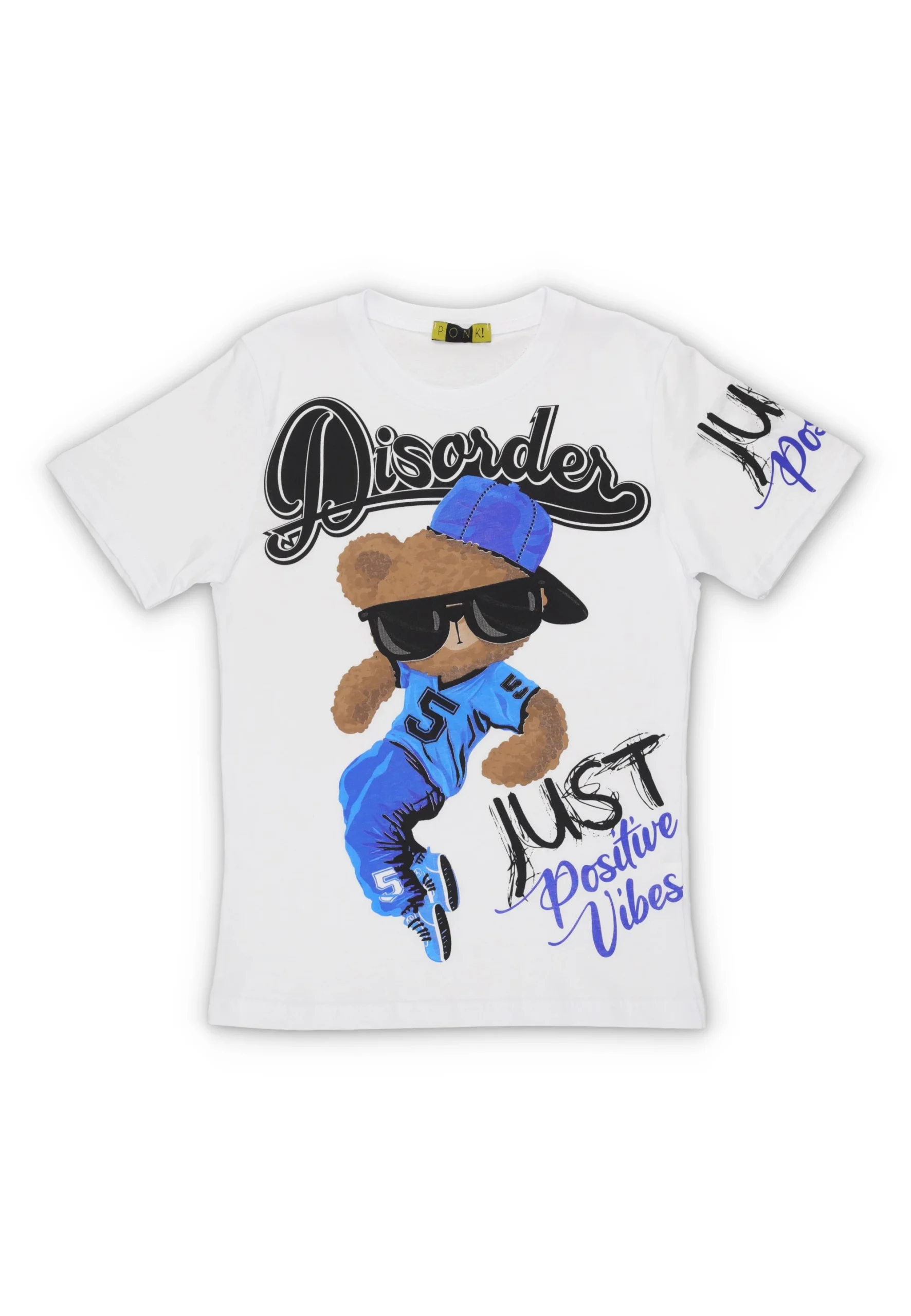 T-shirt PONK! ragazzo con stampa orso