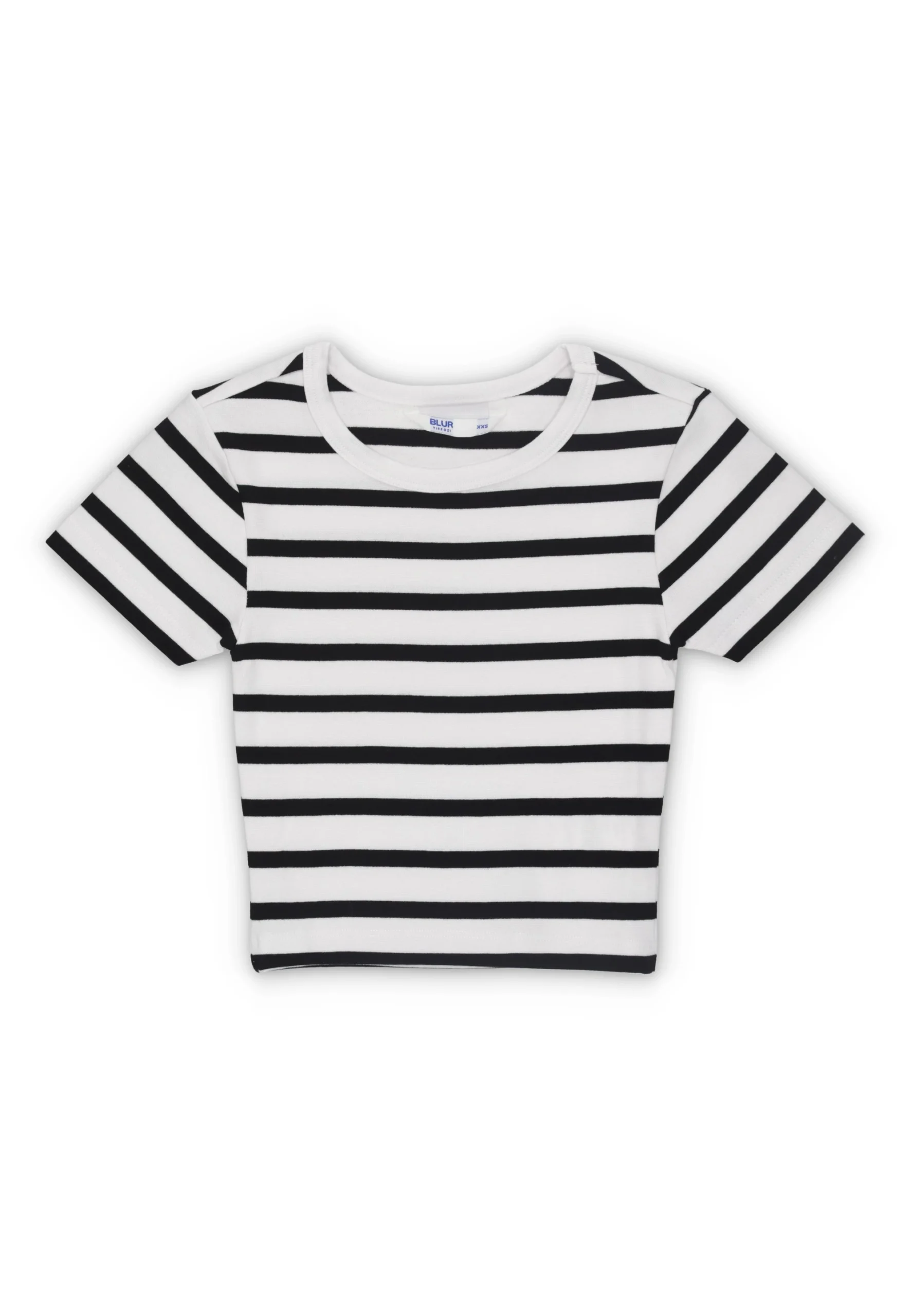 T-shirt crop a righe bicolor Tiffosi ragazza art.10059076