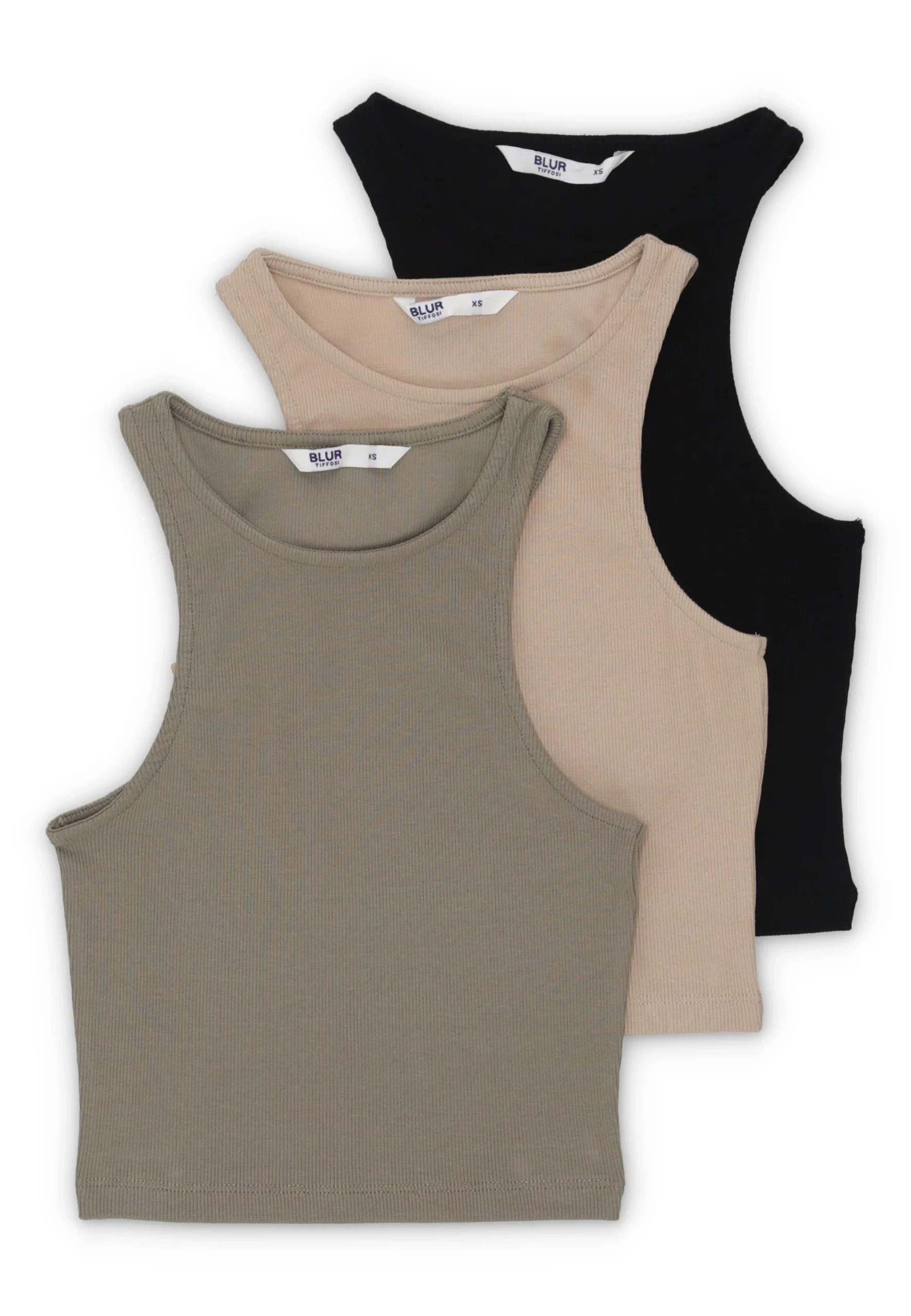 Set 3 pezzi top a costine Tiffosi bambina art. 10059121