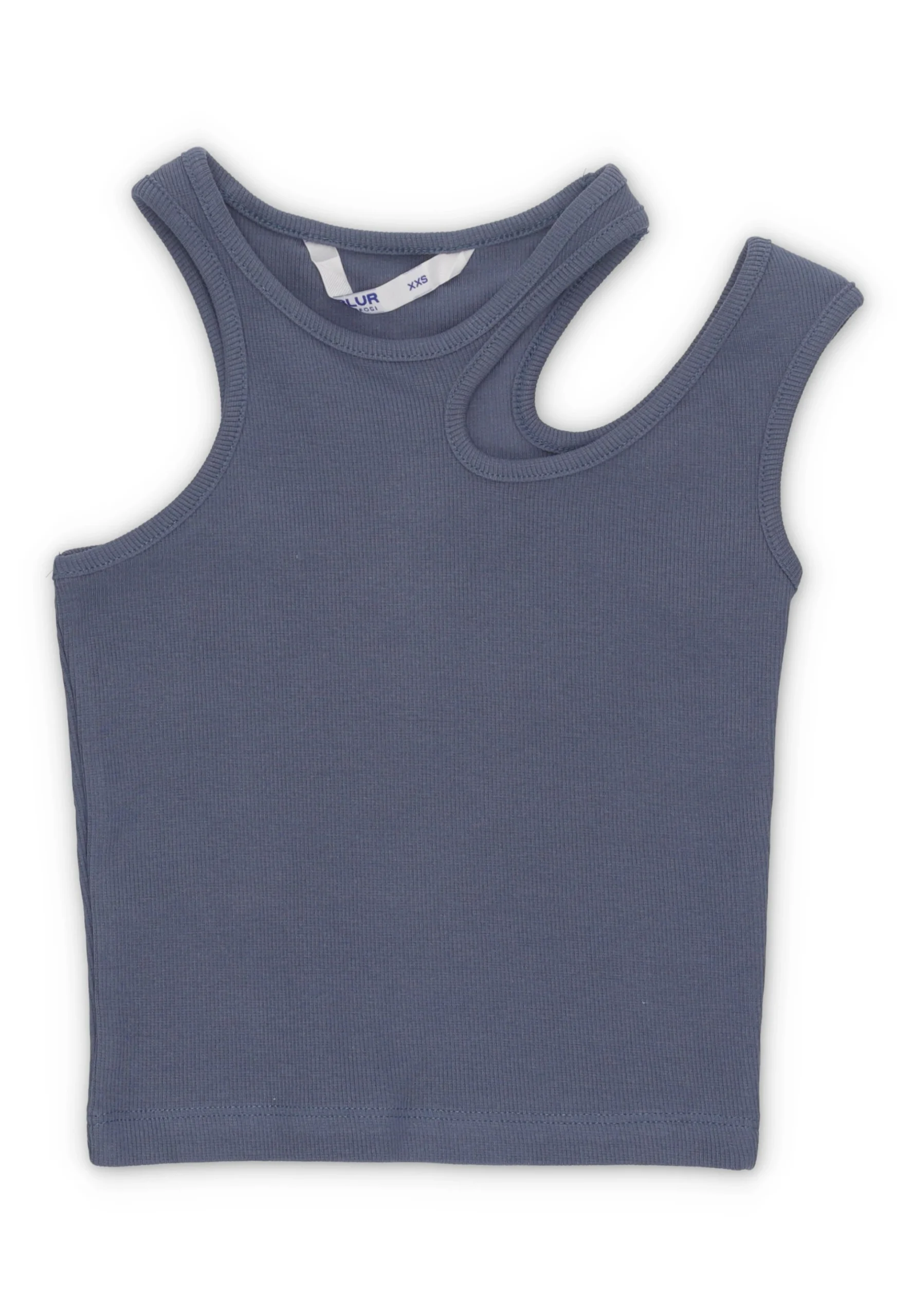 Top a costine con cut out spalla Tiffosi ragazza