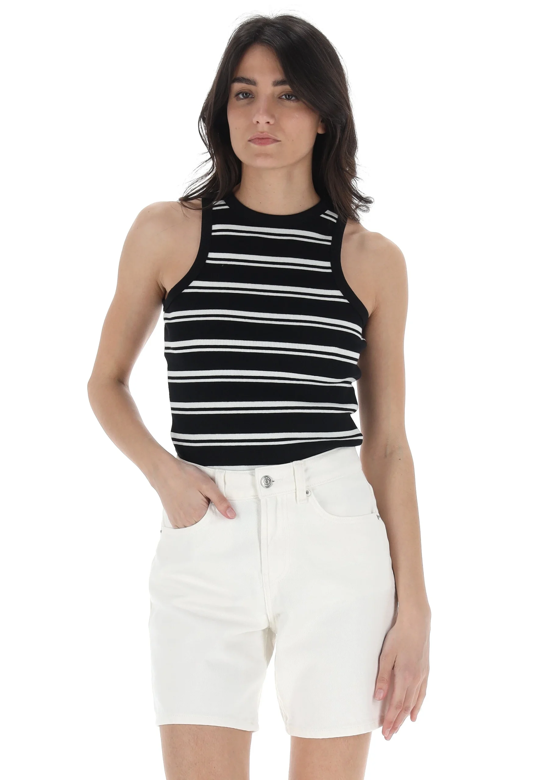 Canotta girocollo rigata Tiffosi donna art. 10059268