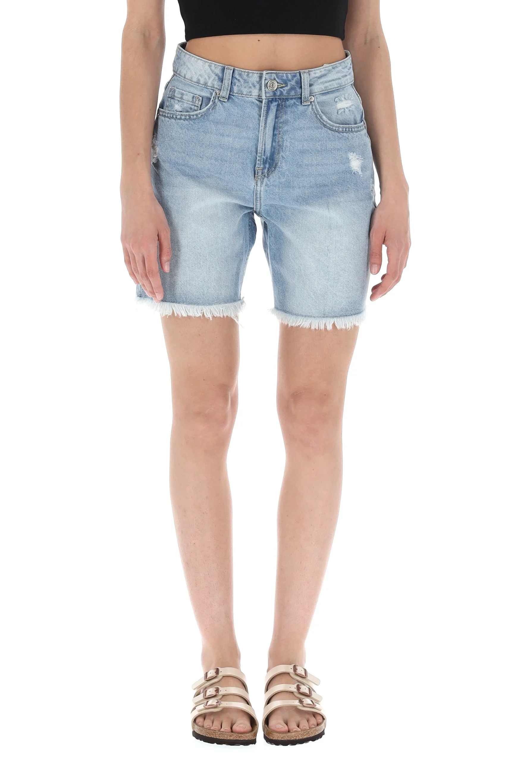 Bermuda in denim sfrangiato Tiffosi mod. Benny donna