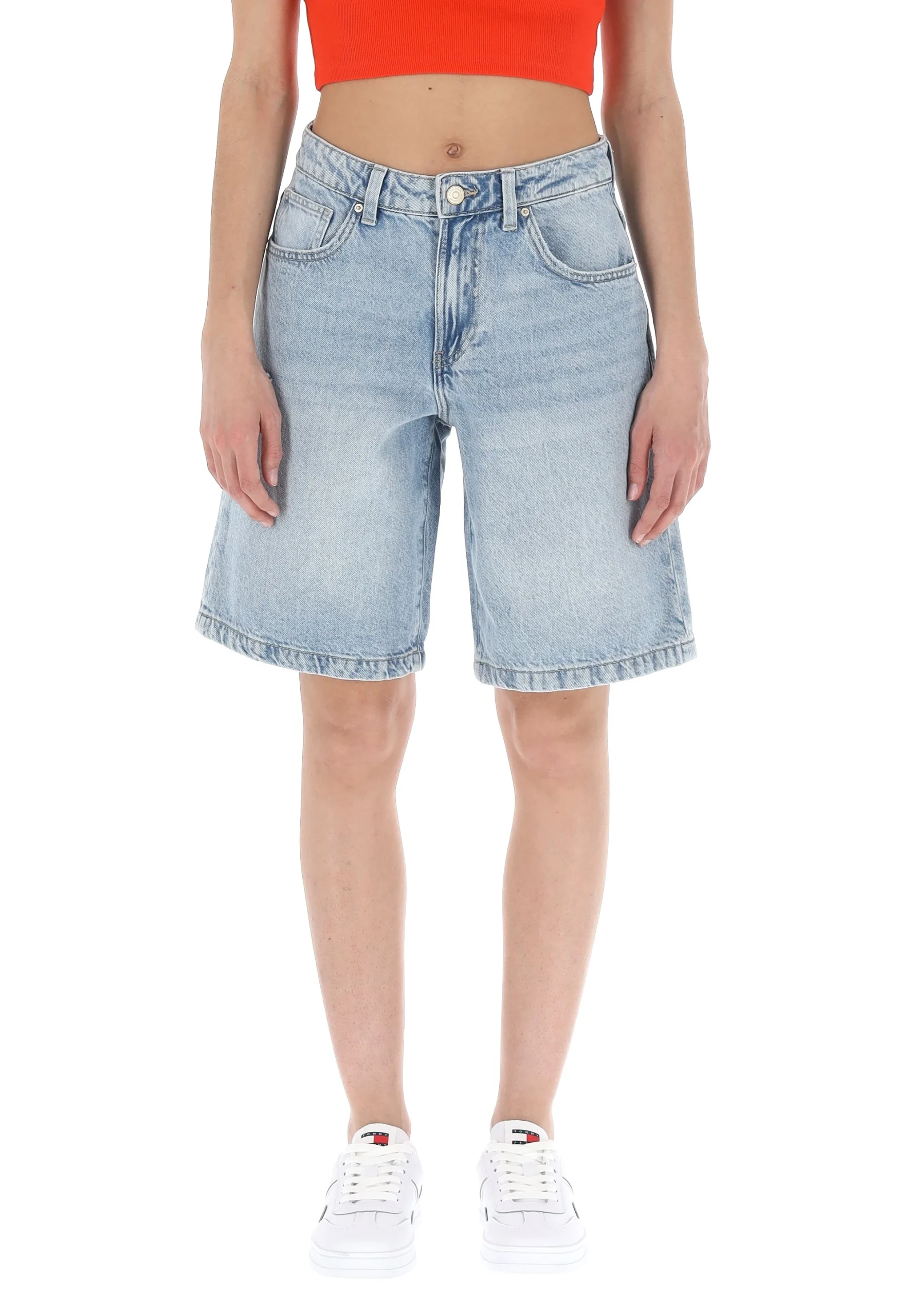 Bermuda in denim vita alta Tiffosi art. 10059394