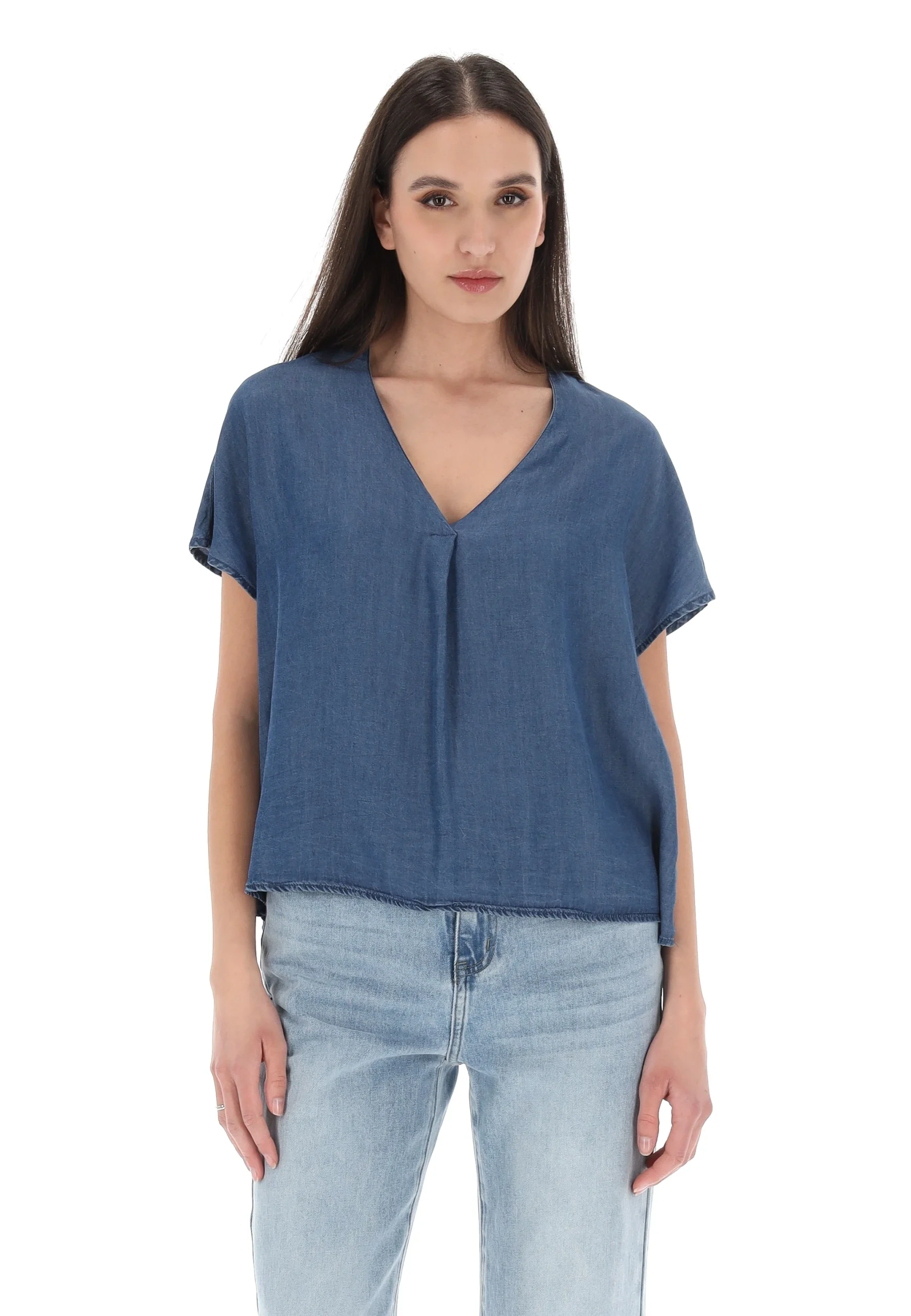 Blusa effetto denim Tiffosi art. 10059604