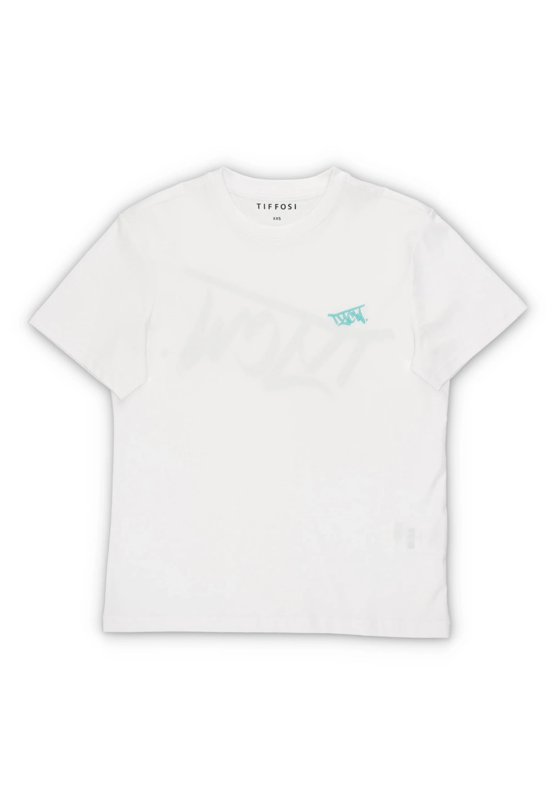 T-shirt ragazzo Tiffosi con maxi logo retro