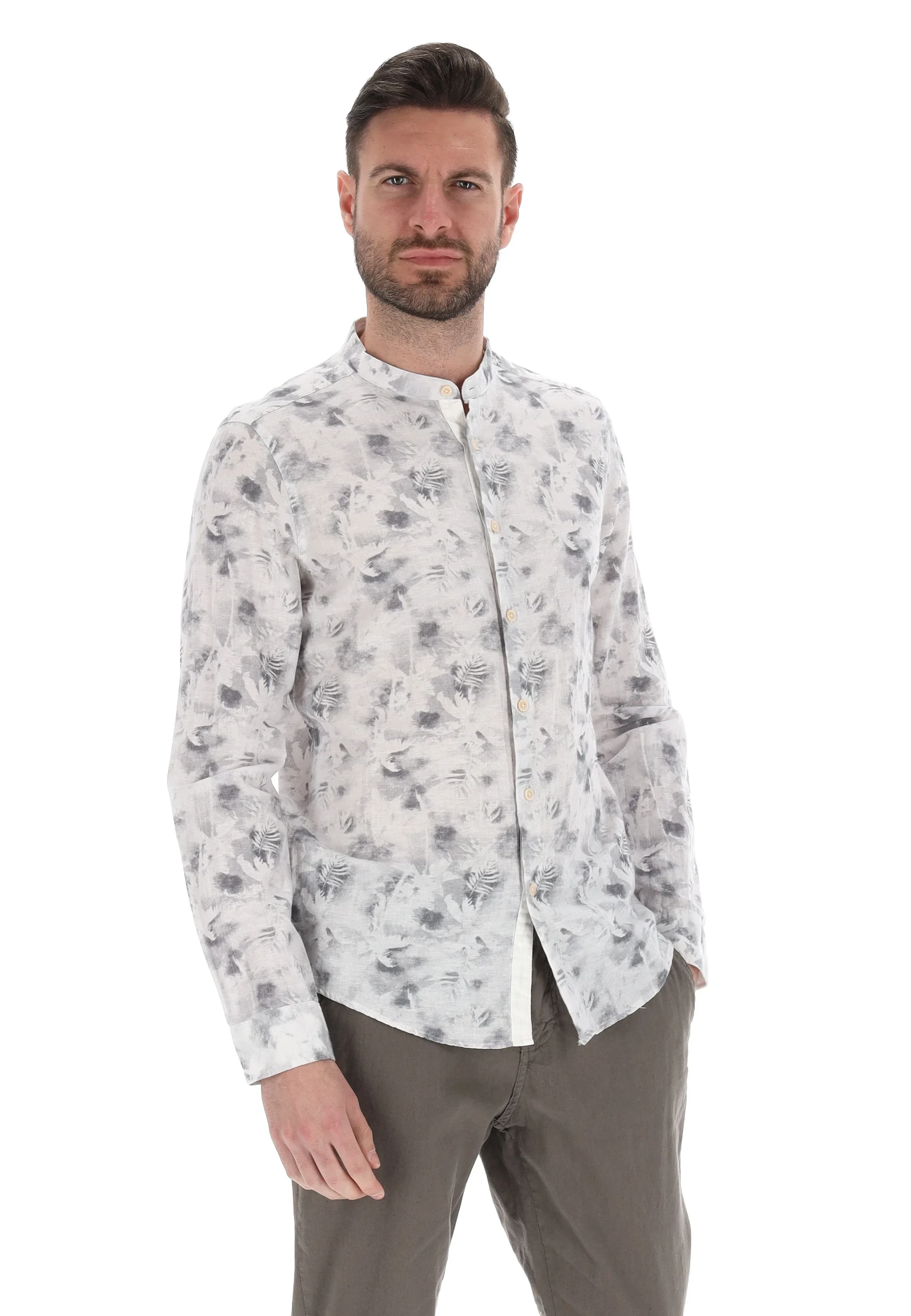 Camicia coreana stampa foglie MarkUp MK693032