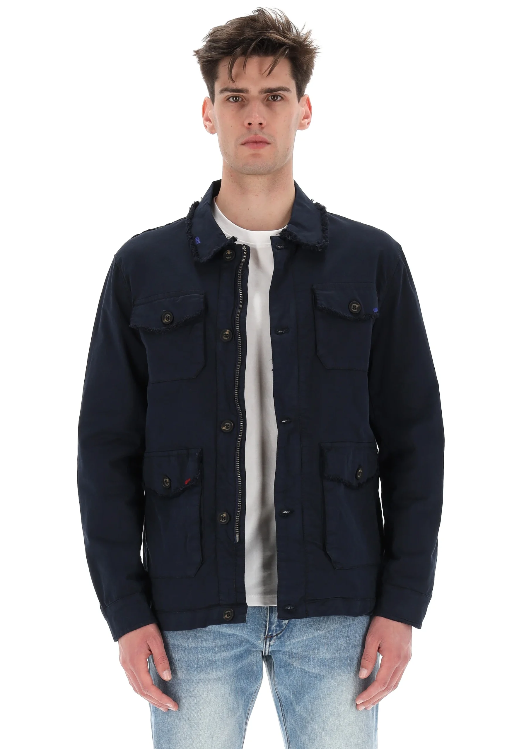 Giacca uomo MarkUp con dettagli sfrangiati MK696202