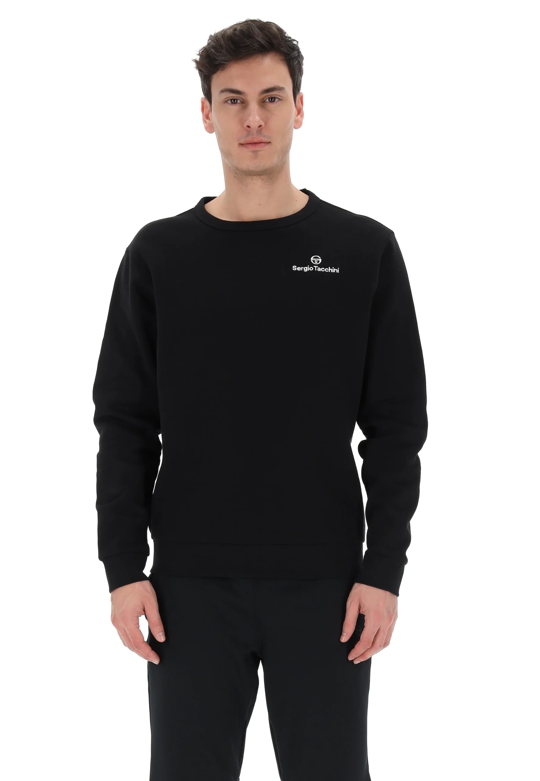 Felpa girocollo in tessuto felpato Sergio Tacchini uomo