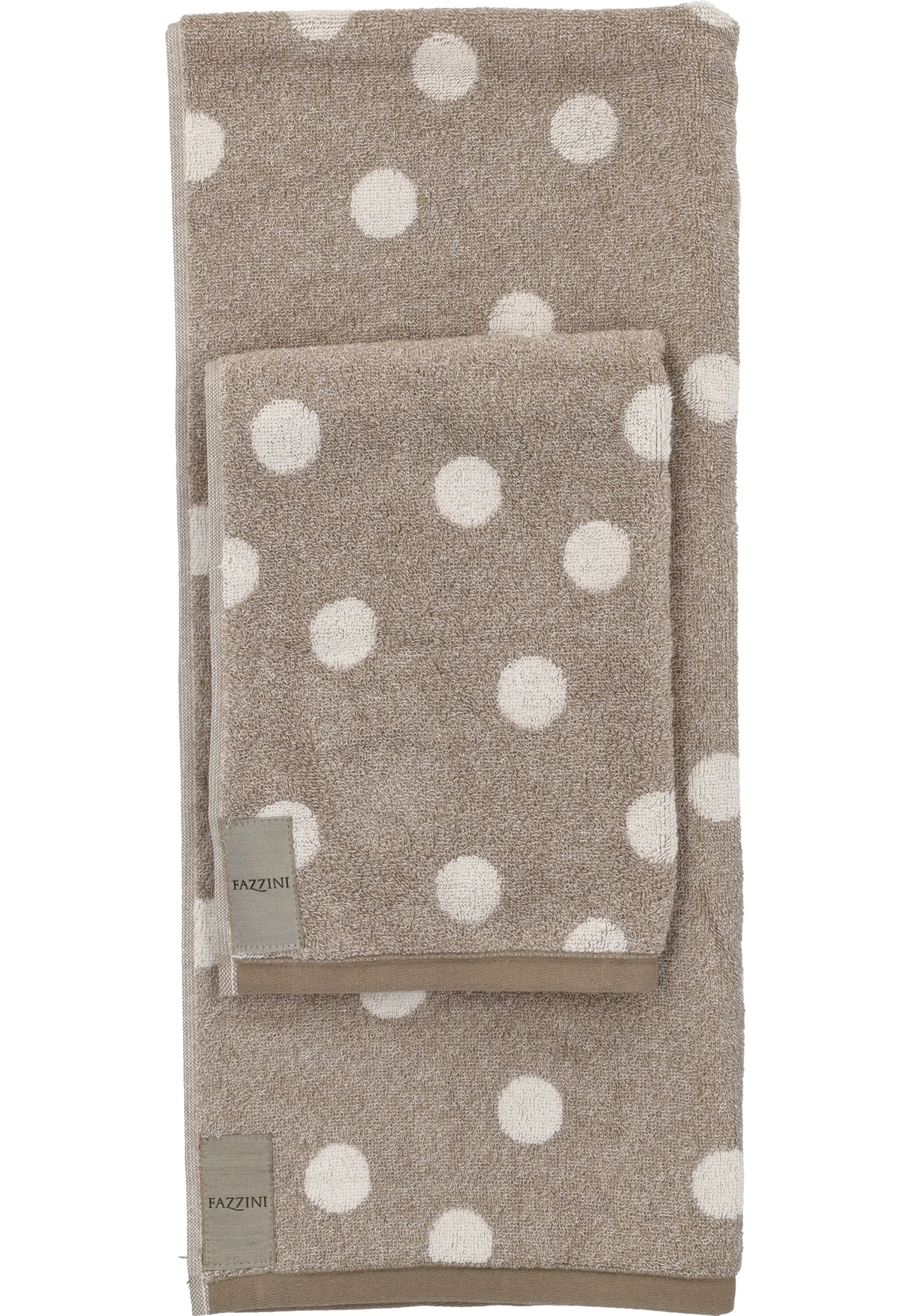 Set asciugamani bagno Fazzini con fantasia mod.Pois