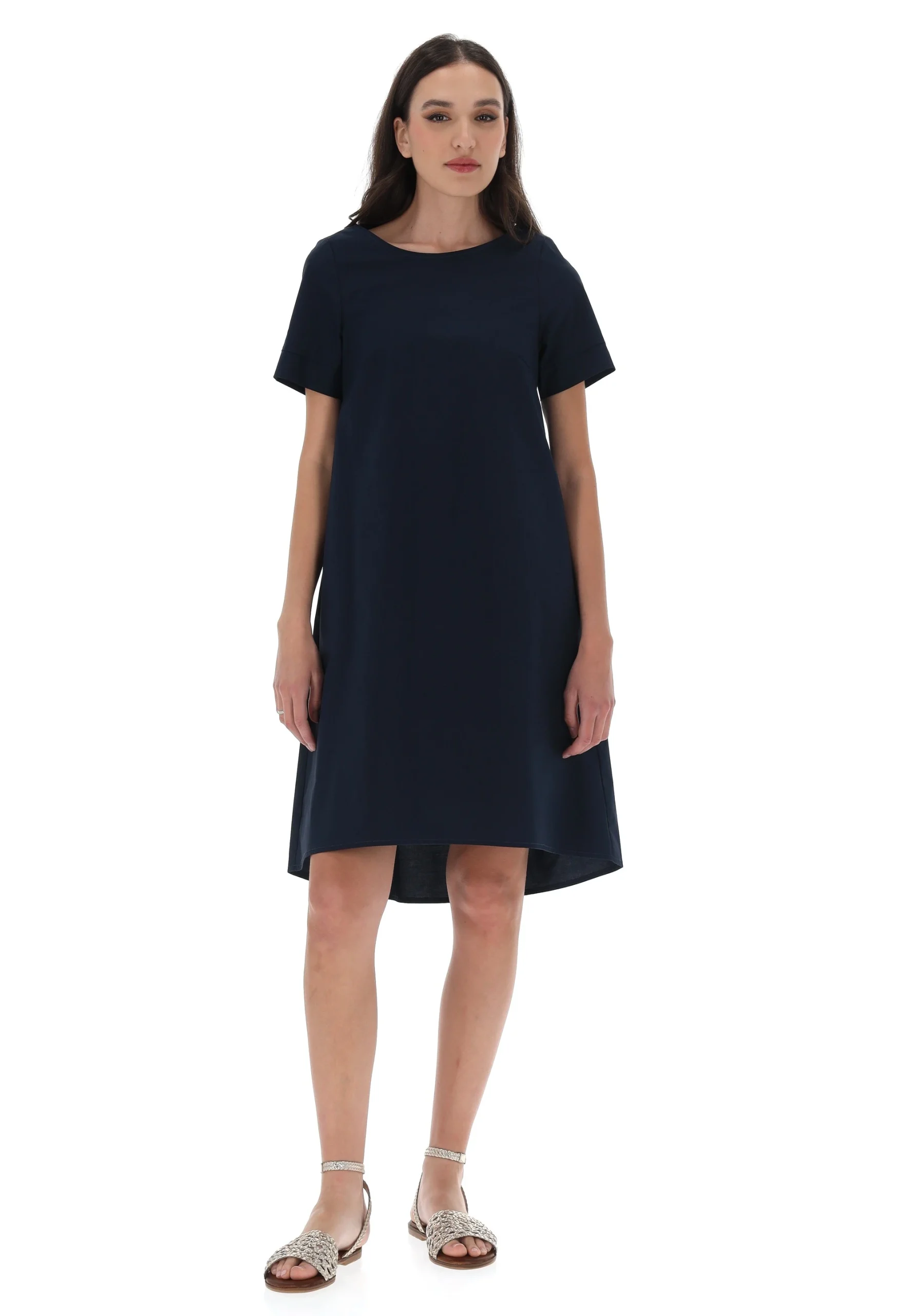 Abito svasato èks in cotone donna