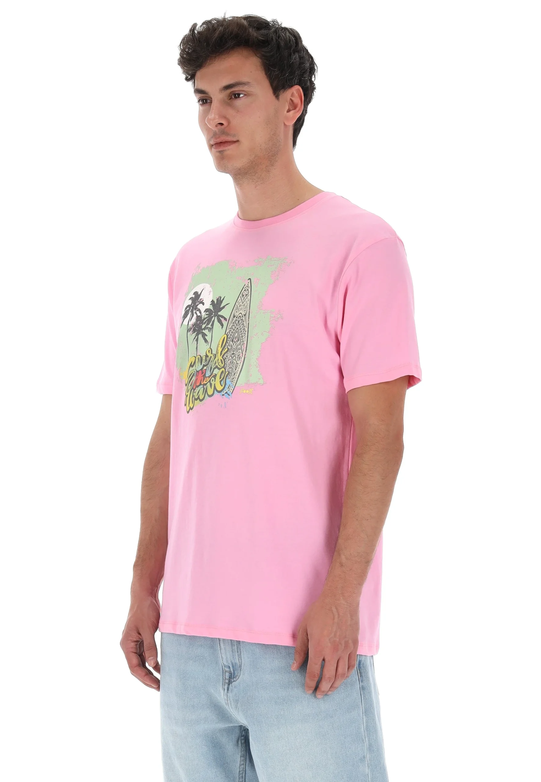 T-shirt uomo F**K con stampa surf frontale