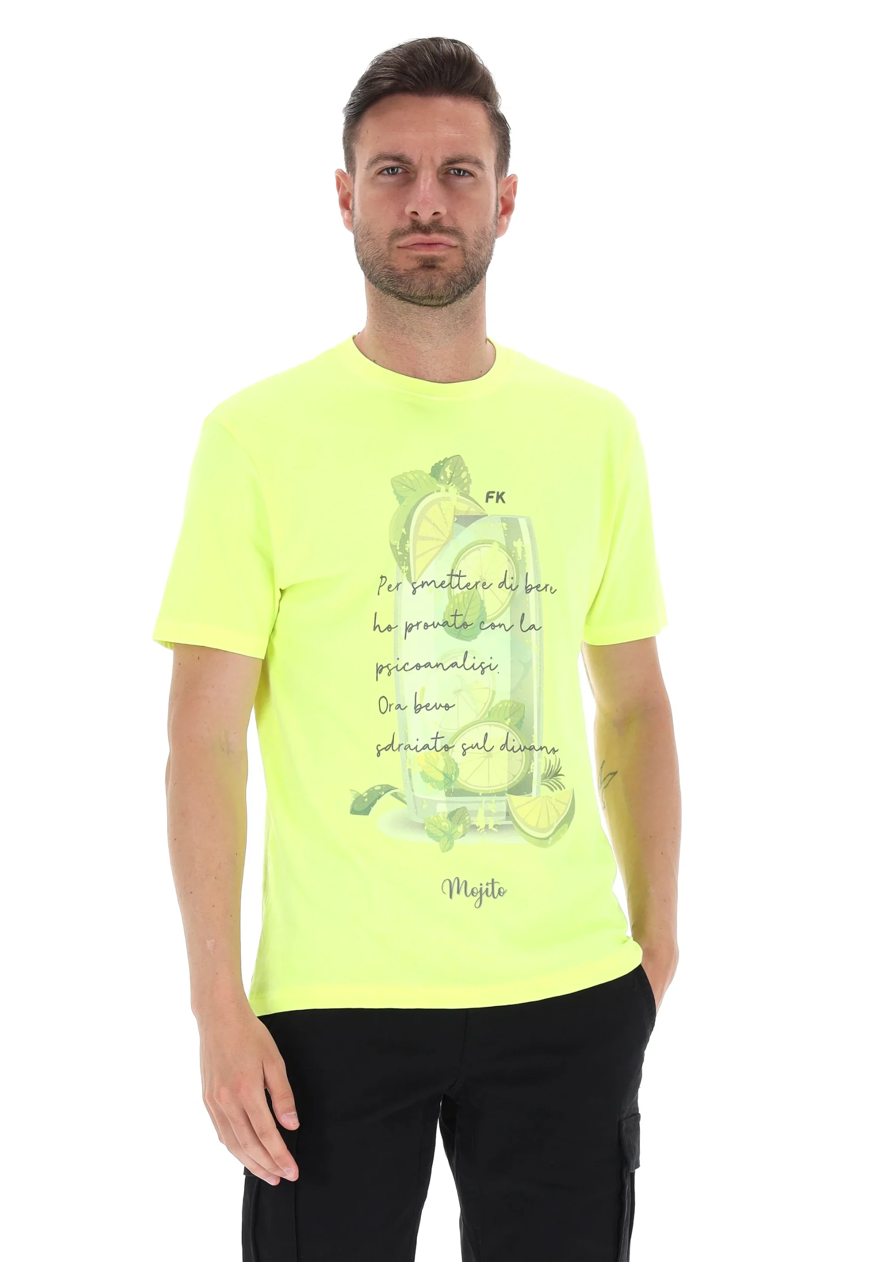 T-shirt uomo F**K con stampa frontale