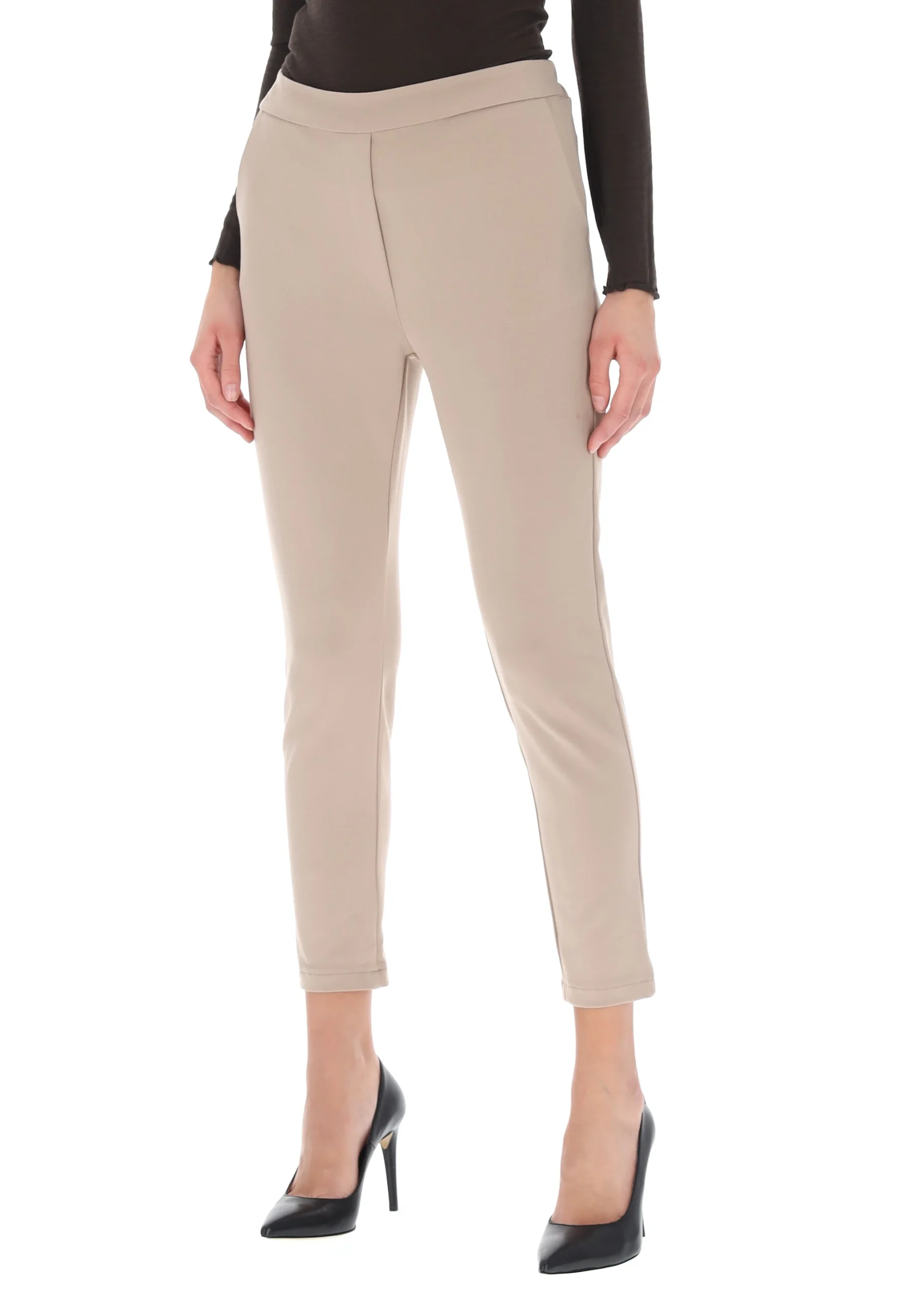 Pantalone punto milano Main&Land tinta unita