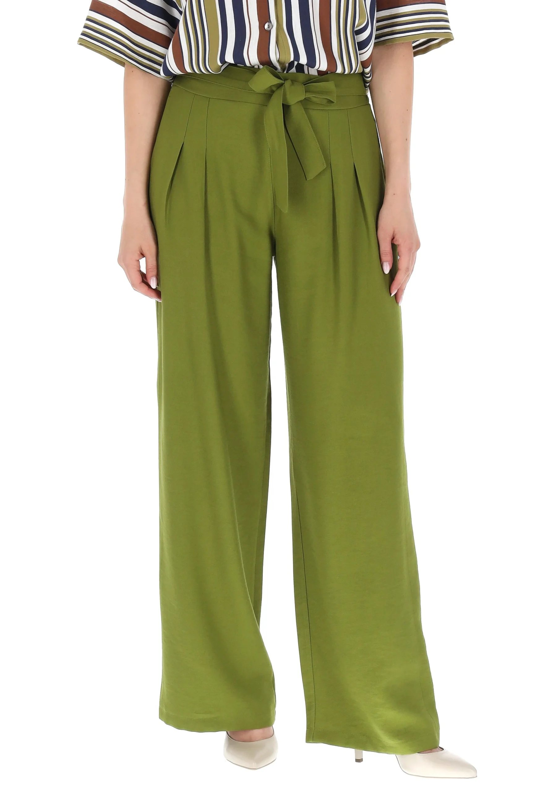 Pantalone in viscosa con fusciacca Main & Land