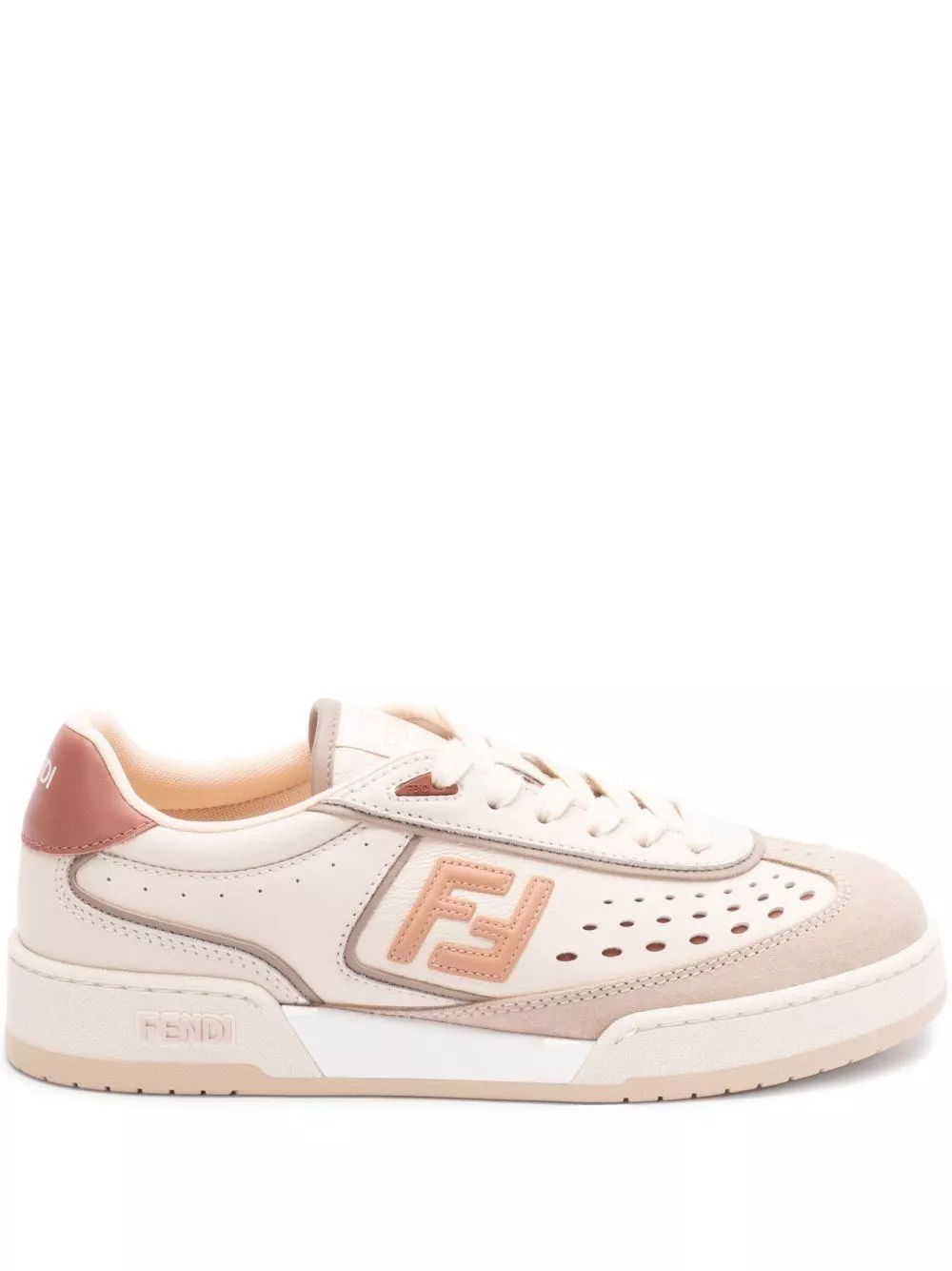 Sneaker fendi match in pelle di Fendi