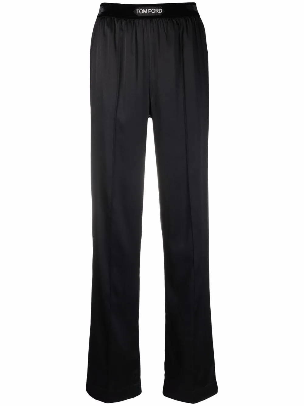 PANTALONI PAJAMA IN RASO DI SETA ELASTICIZZATO