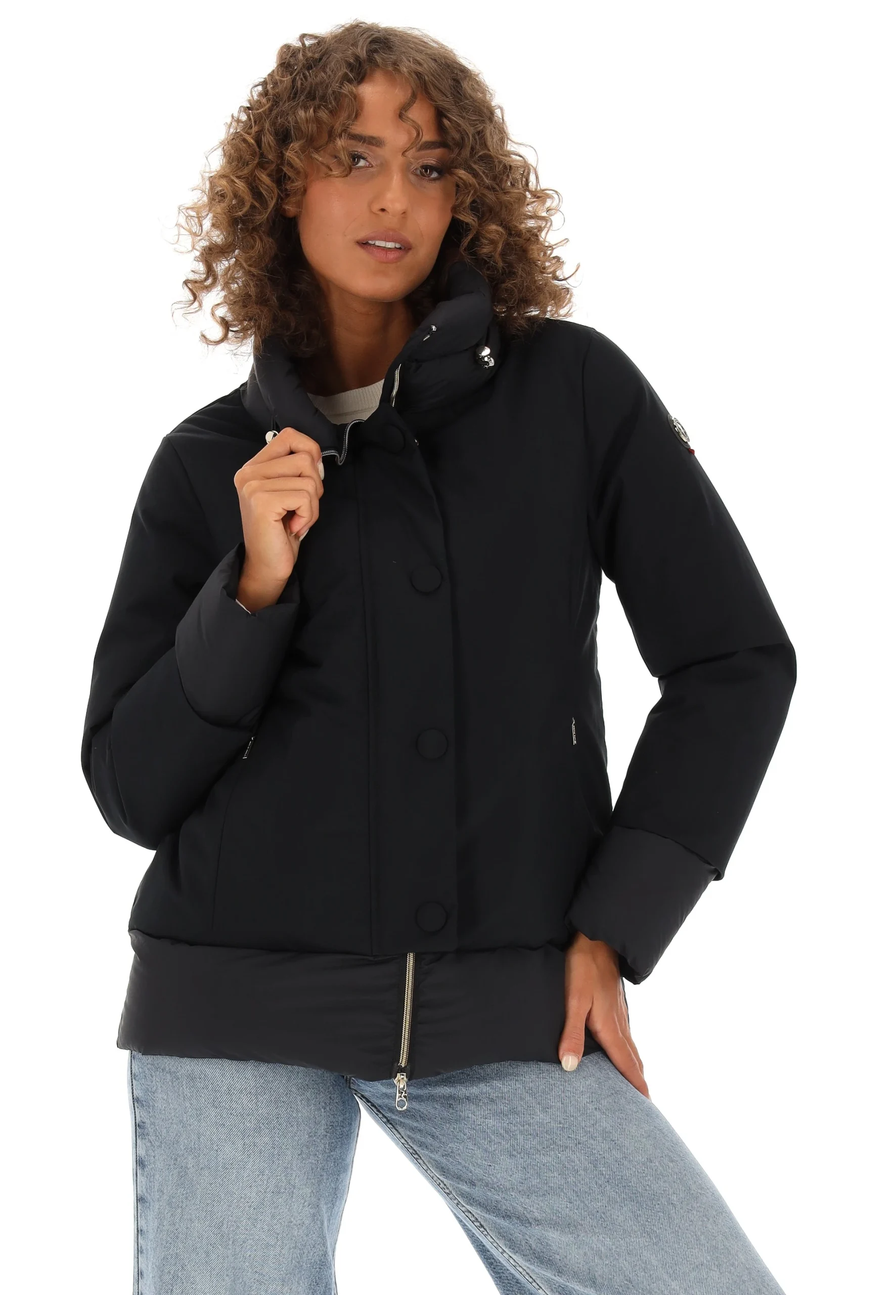 Giaccone corto Cape Horn art. 72534 donna con collo a fascia