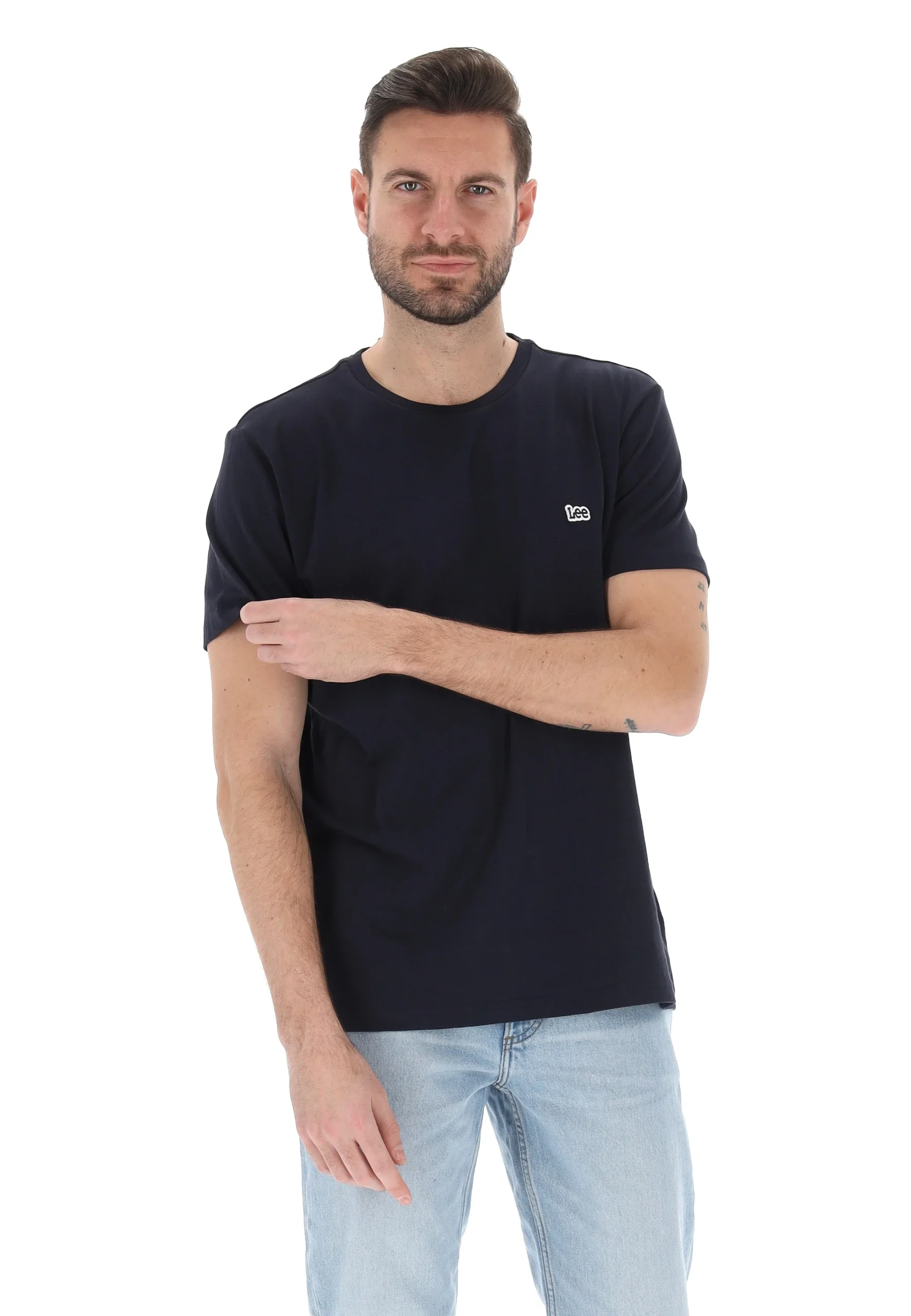 T-shirt basic blu scuro Lee uomo art. 112140348