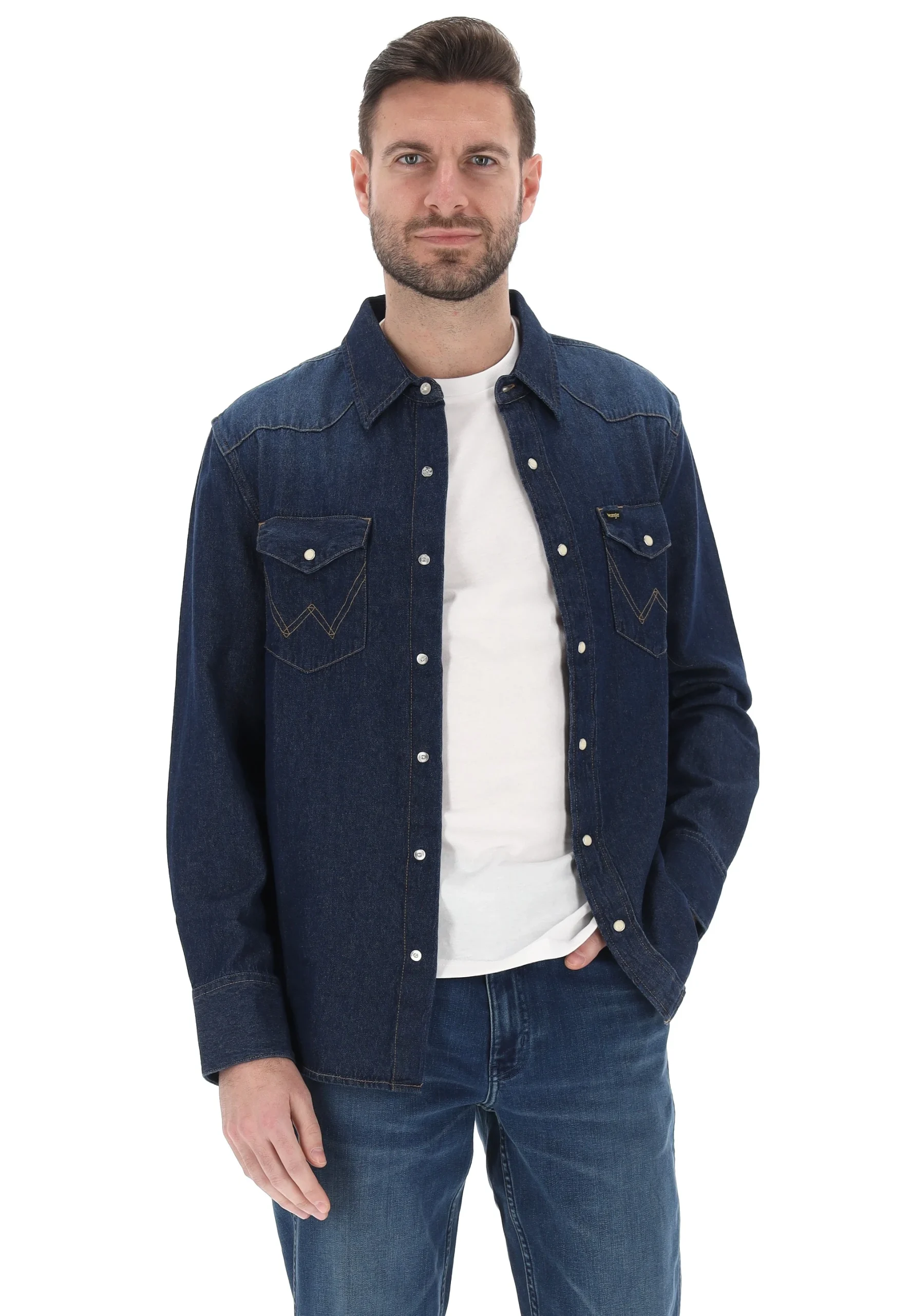 Camicia in denim Wrangler art. 112341088