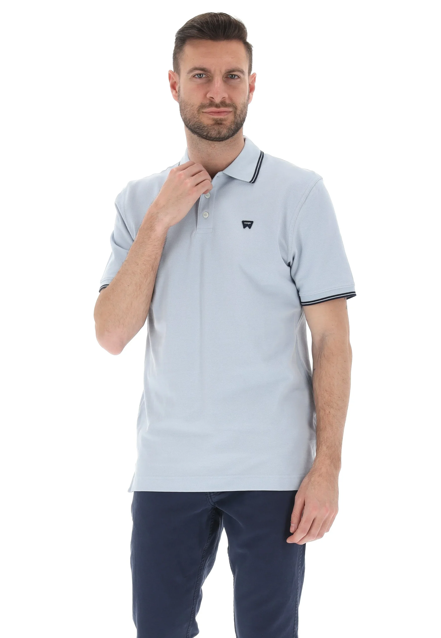 Polo uomo in cotone piquet Gas profilata
