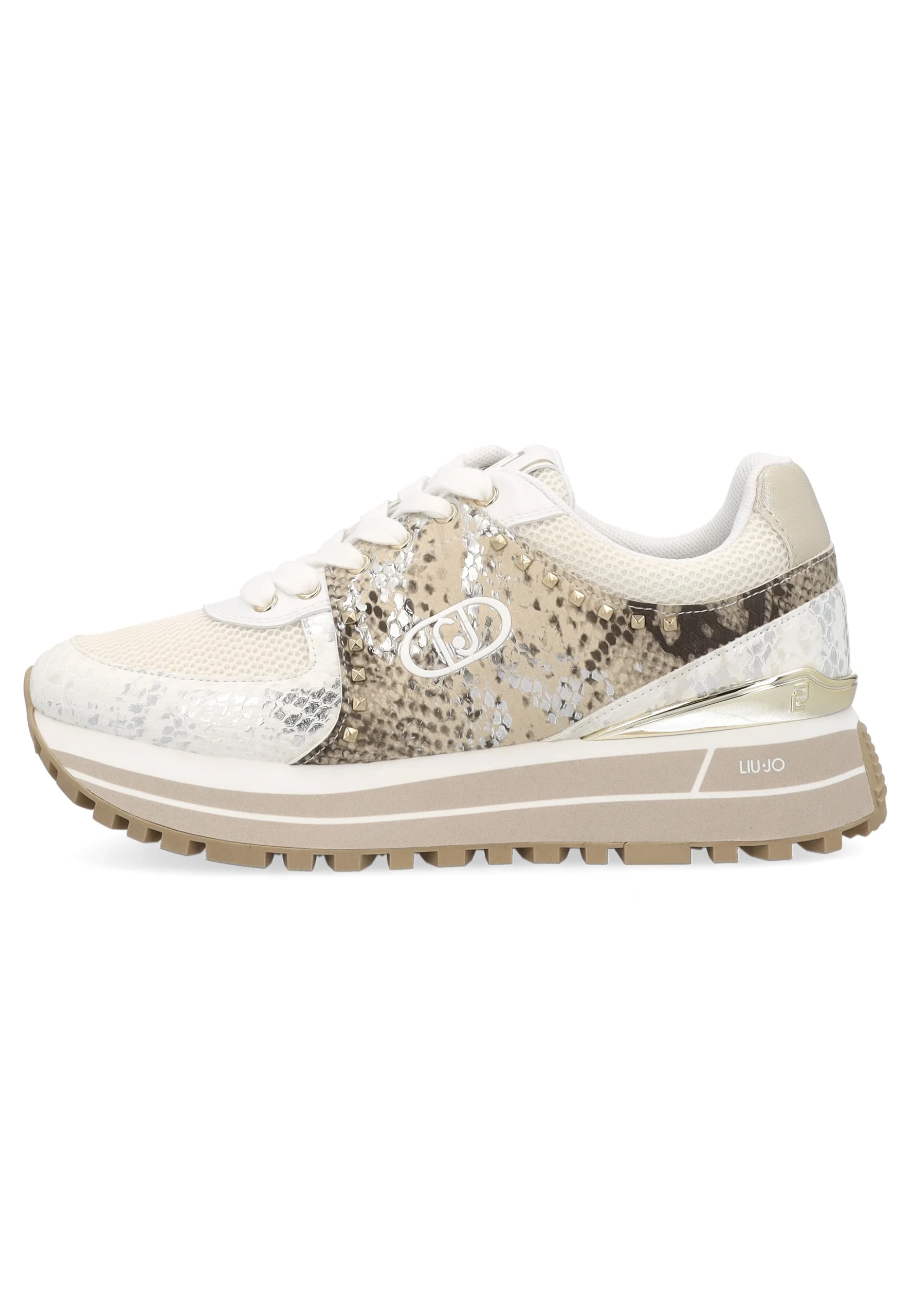 Sneakers platform donna Liu Jo con stampa pitonata