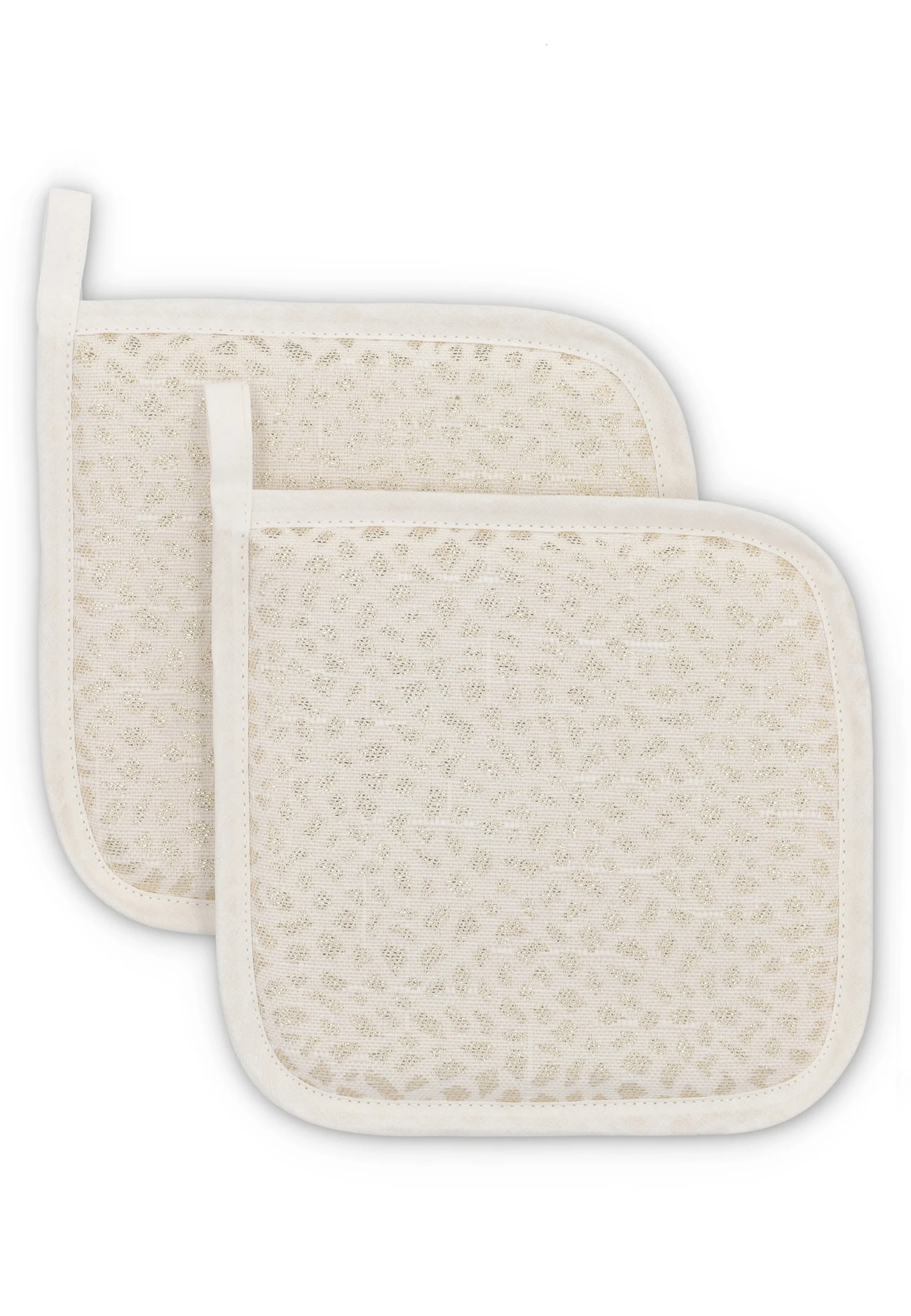 Coppia presine da cucina Dreams maculate in lurex