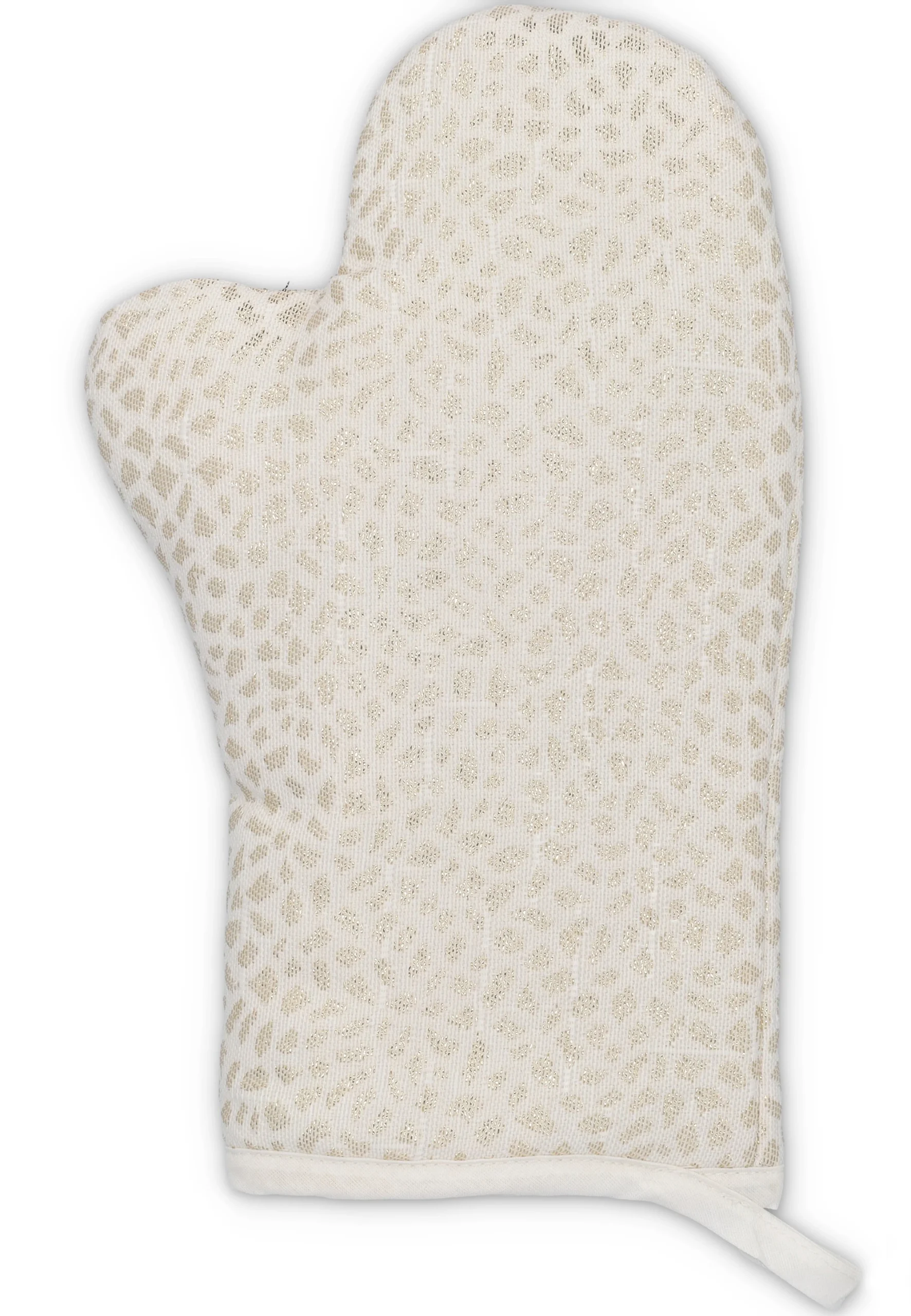 Guanto da forno Dreams maculato in lurex