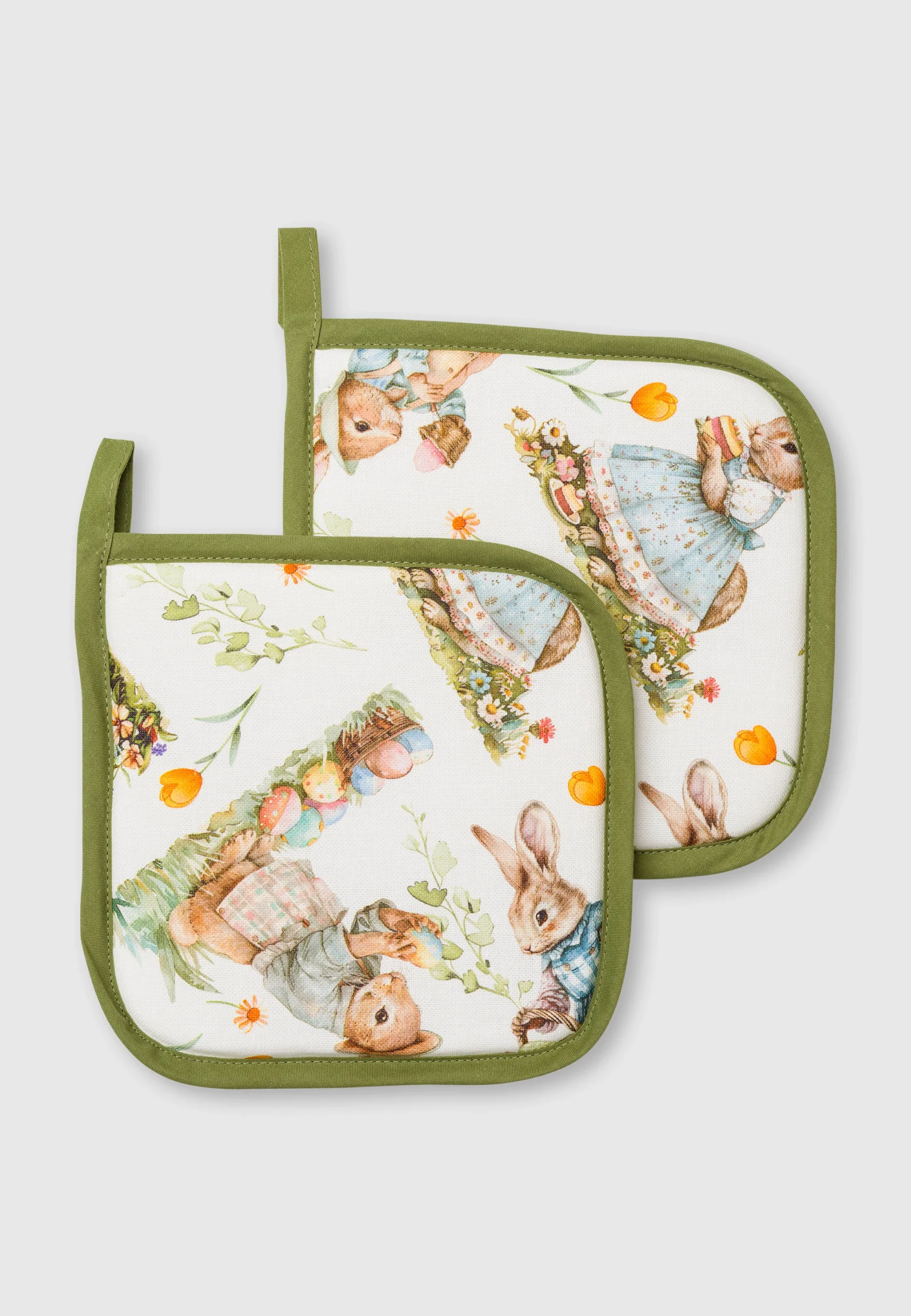 Set presine Dreams per cucina con stampa coniglietti