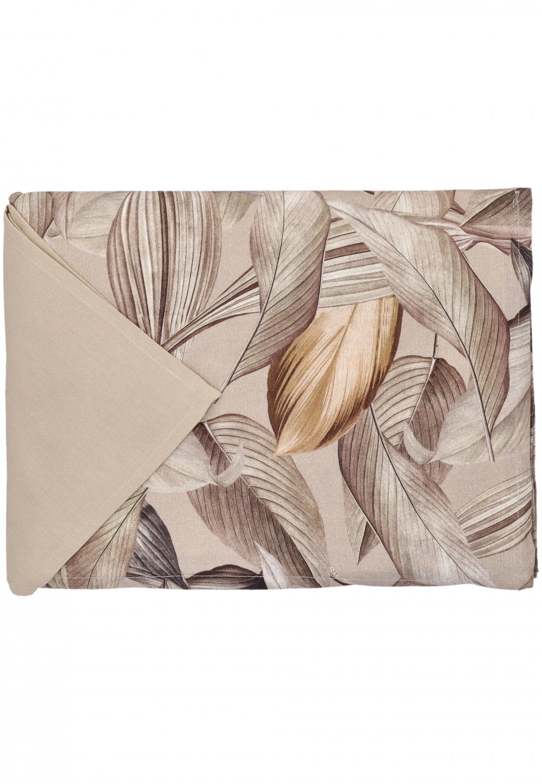 Servizio tavola 12 posti Dreams tovaglia+tovaglioli 140x260cm in fantasia foglie