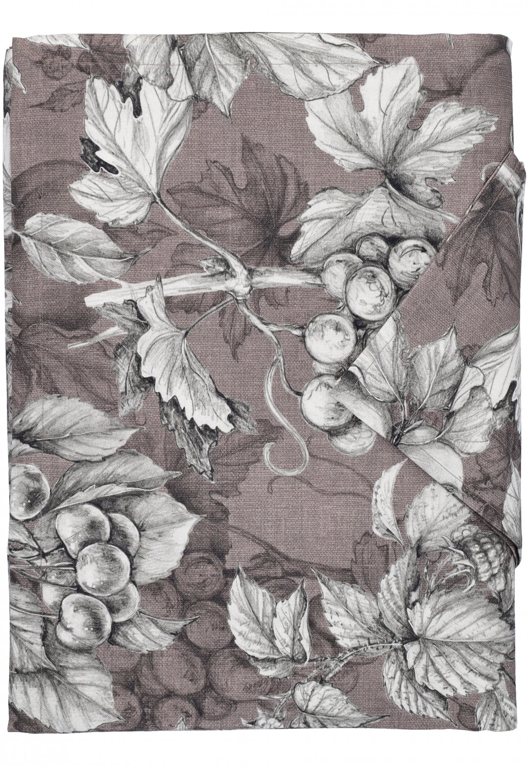 Tovaglia 180 x 360 cm con 18 tovaglioli coordinati mod. Salento in fantasia frutta e foglie Made in Italy