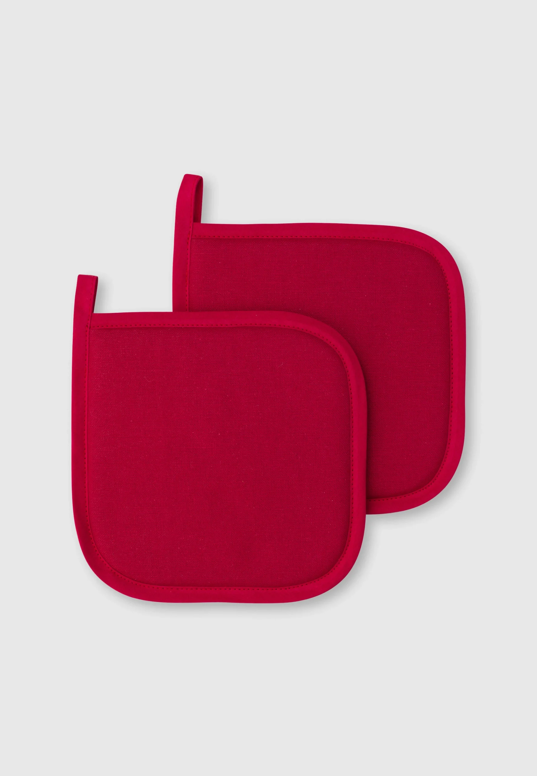 Set due presine imbottite mod.Panama tinta unita