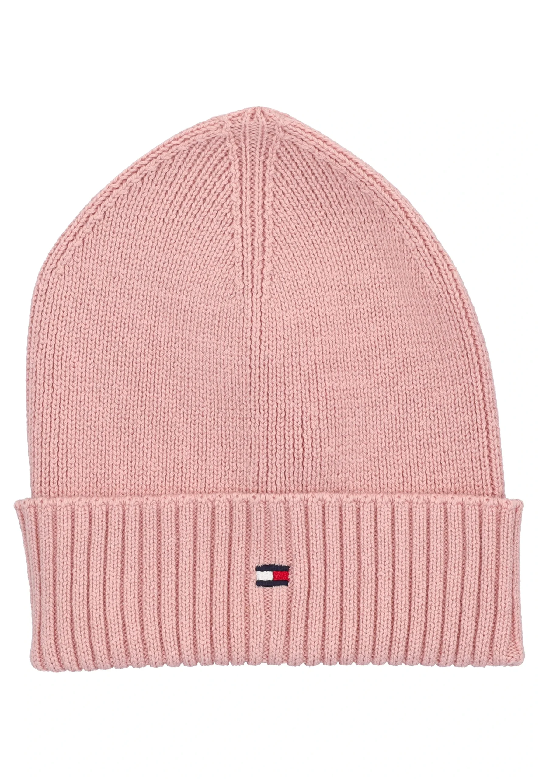 Berretto Tommy Hilfiger a costine con logo piccolo ricamato