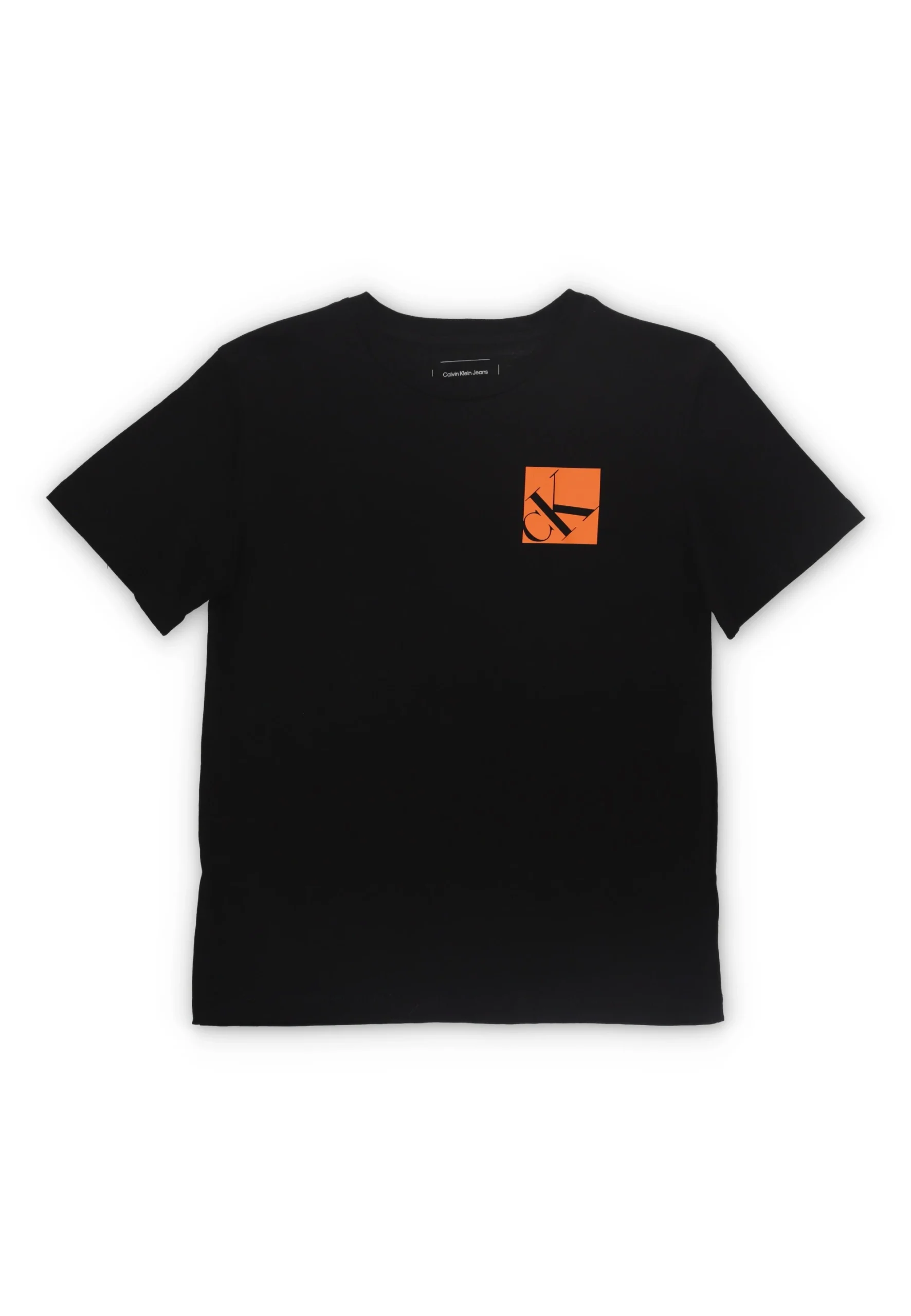 T-shirt ragazzo con logo riquadro a contrasto Clavin Klein Jeans IB0IB02351