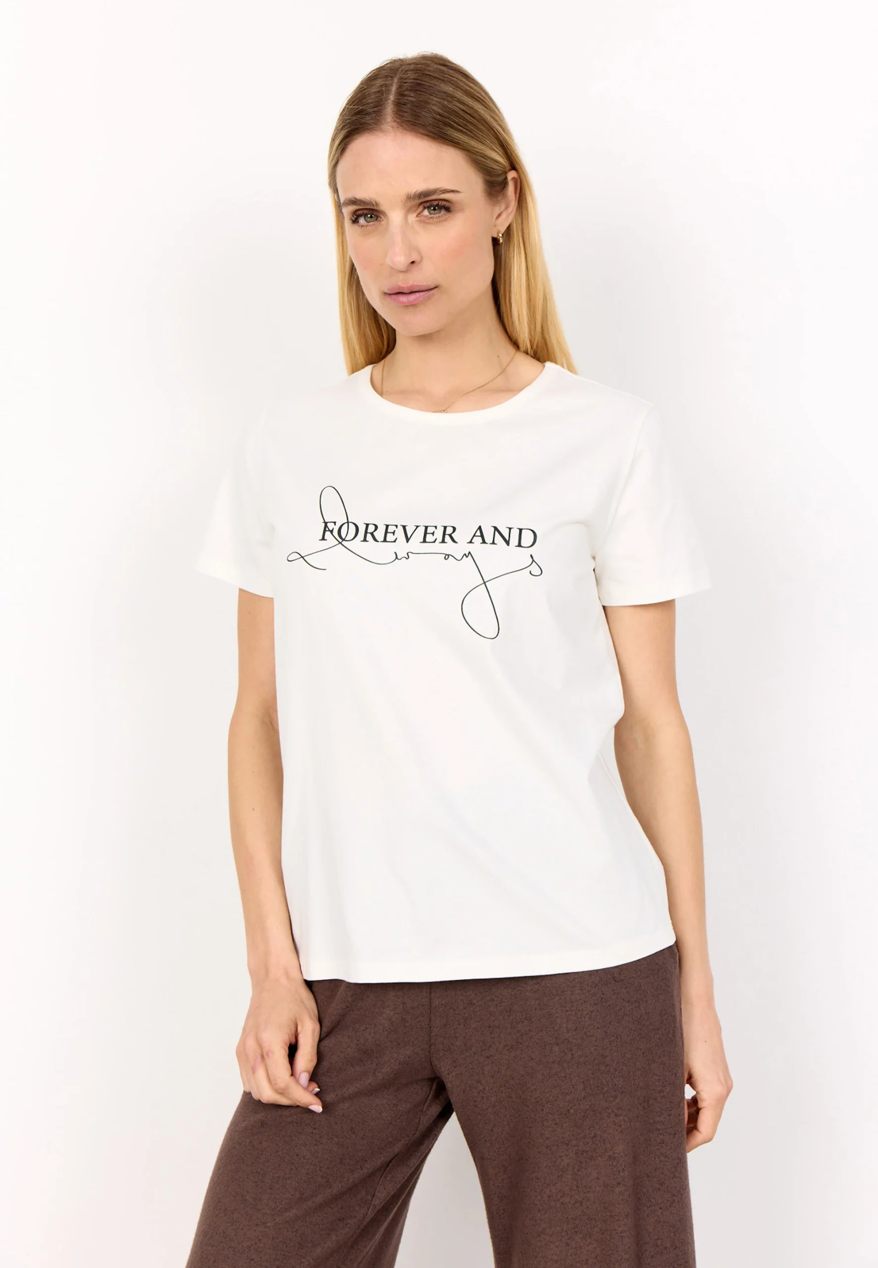 T-shirt SoyaConcept con scritta frontale art.27299