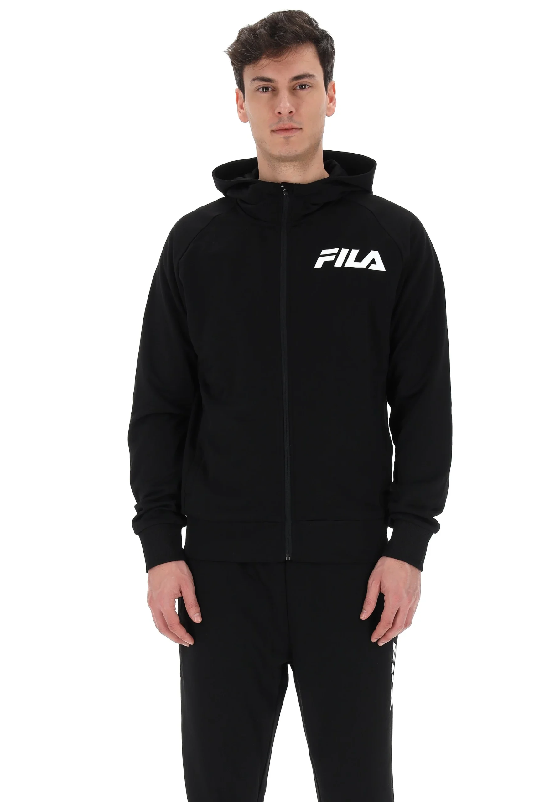 Felpa full zip con cappuccio Fila FAM0828