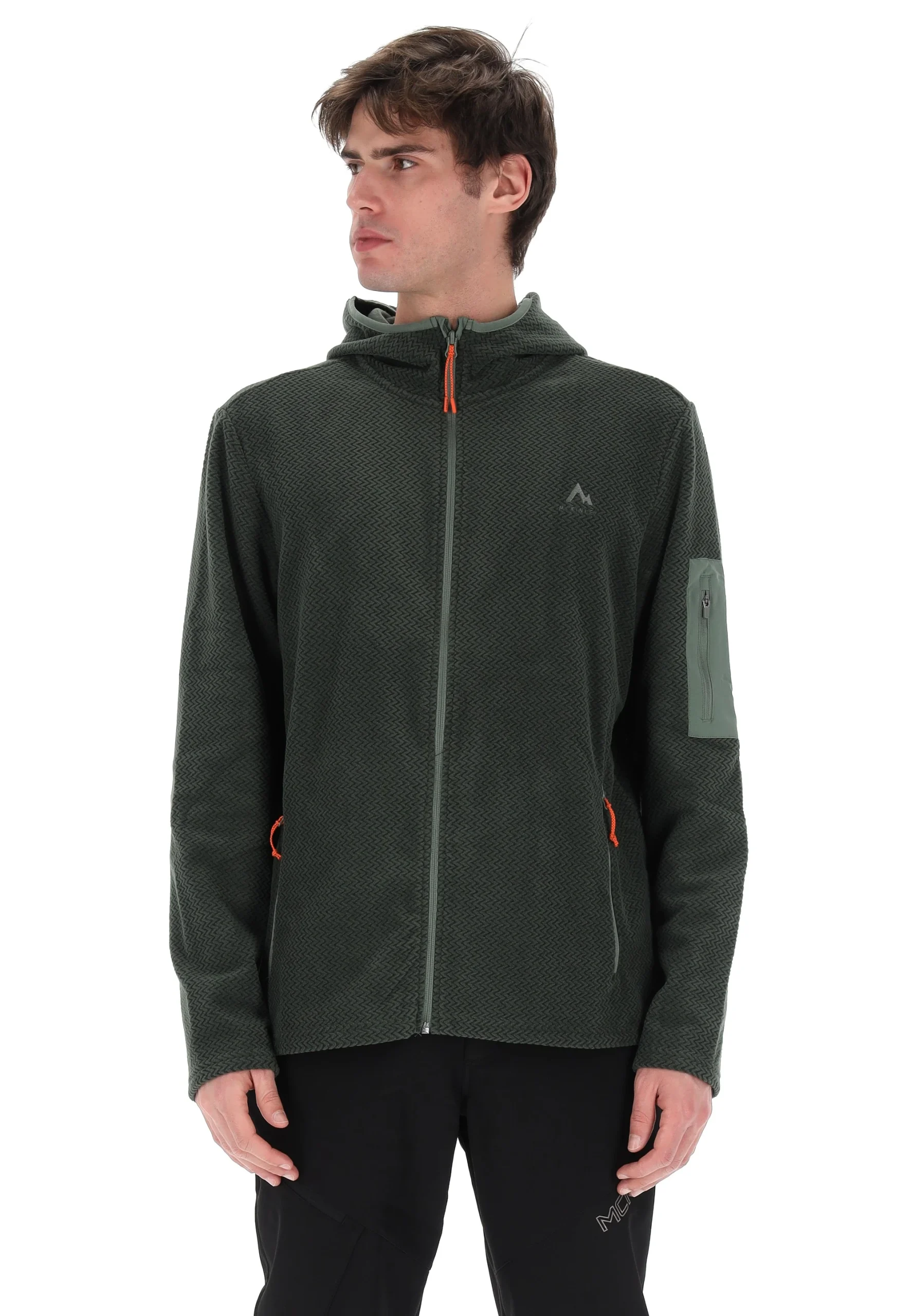 Pile con cappuccio e zip manica uomo McKinley