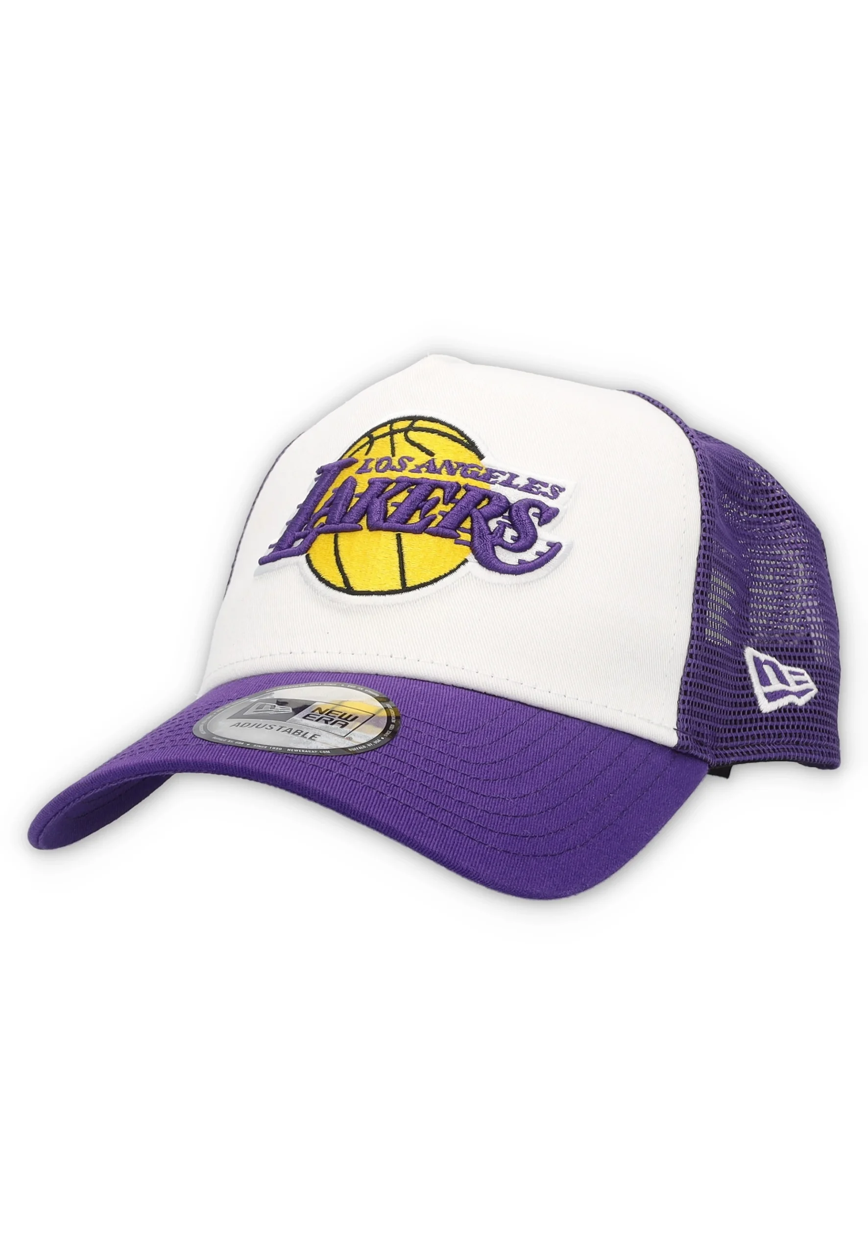 Cappello con retina e frontino New Era con patch frontale Lakers