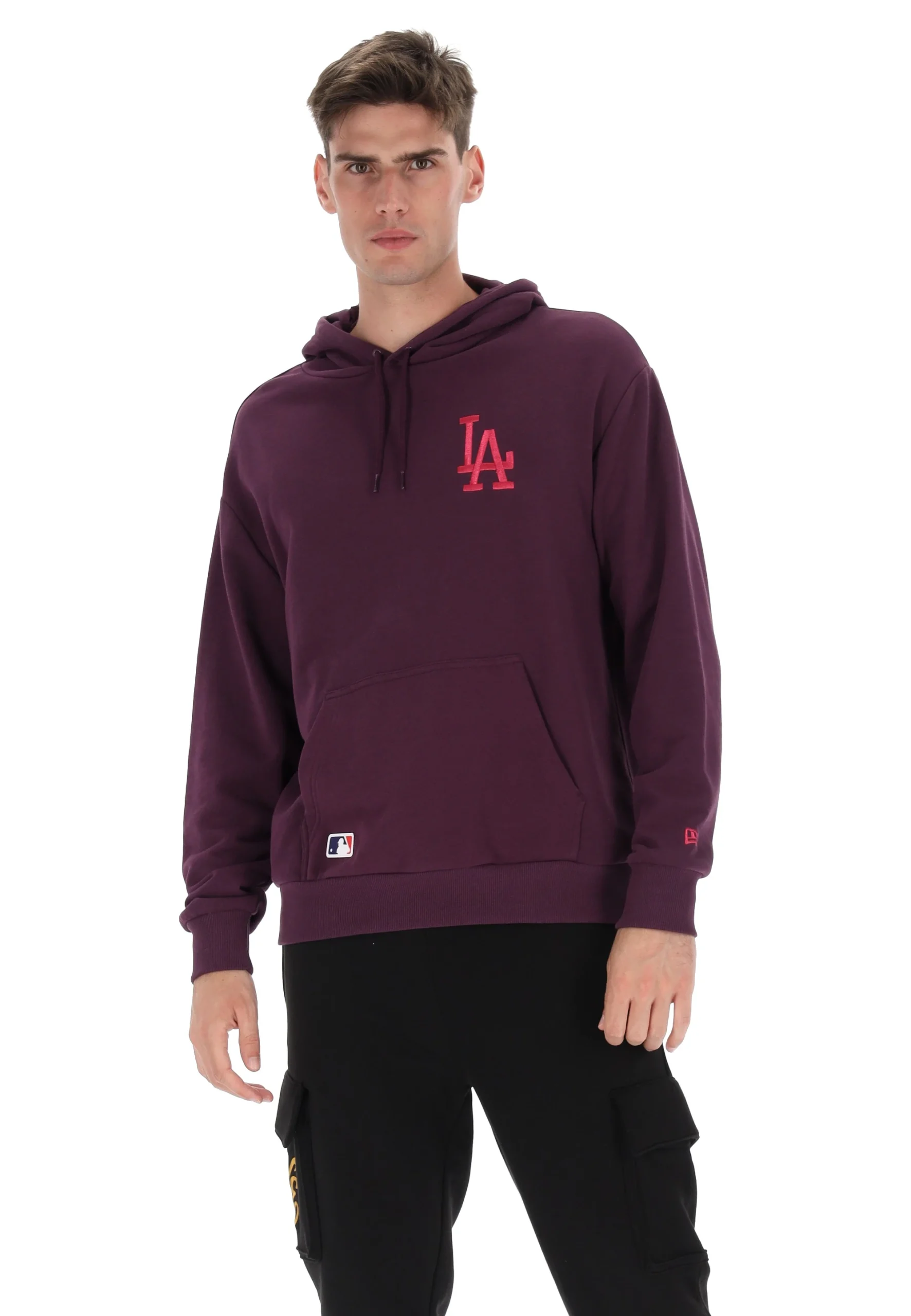 Felpa New Era con cappuccio e ricamo sul petto