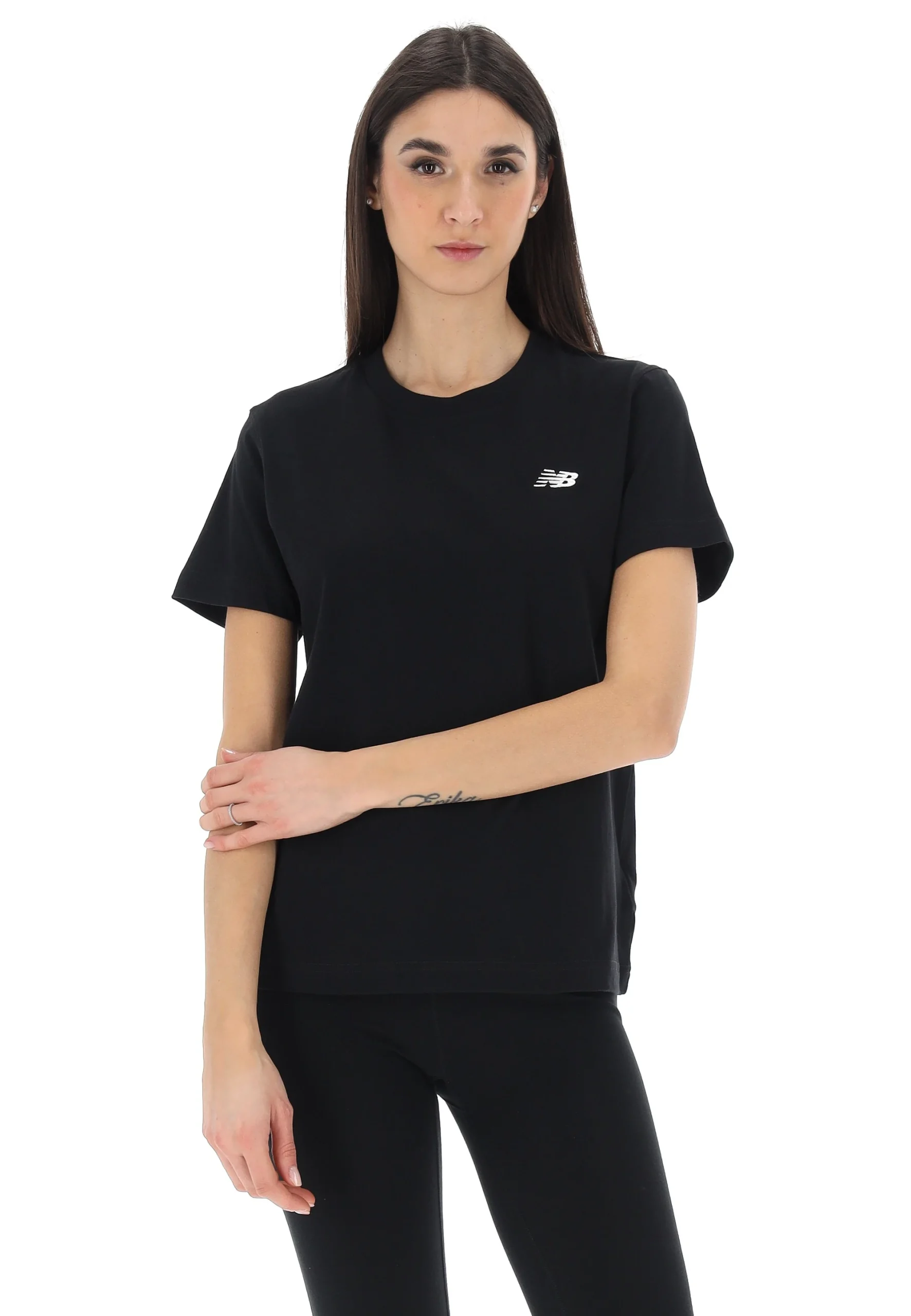 T-shirt basic New Blance donna con logo ricamato