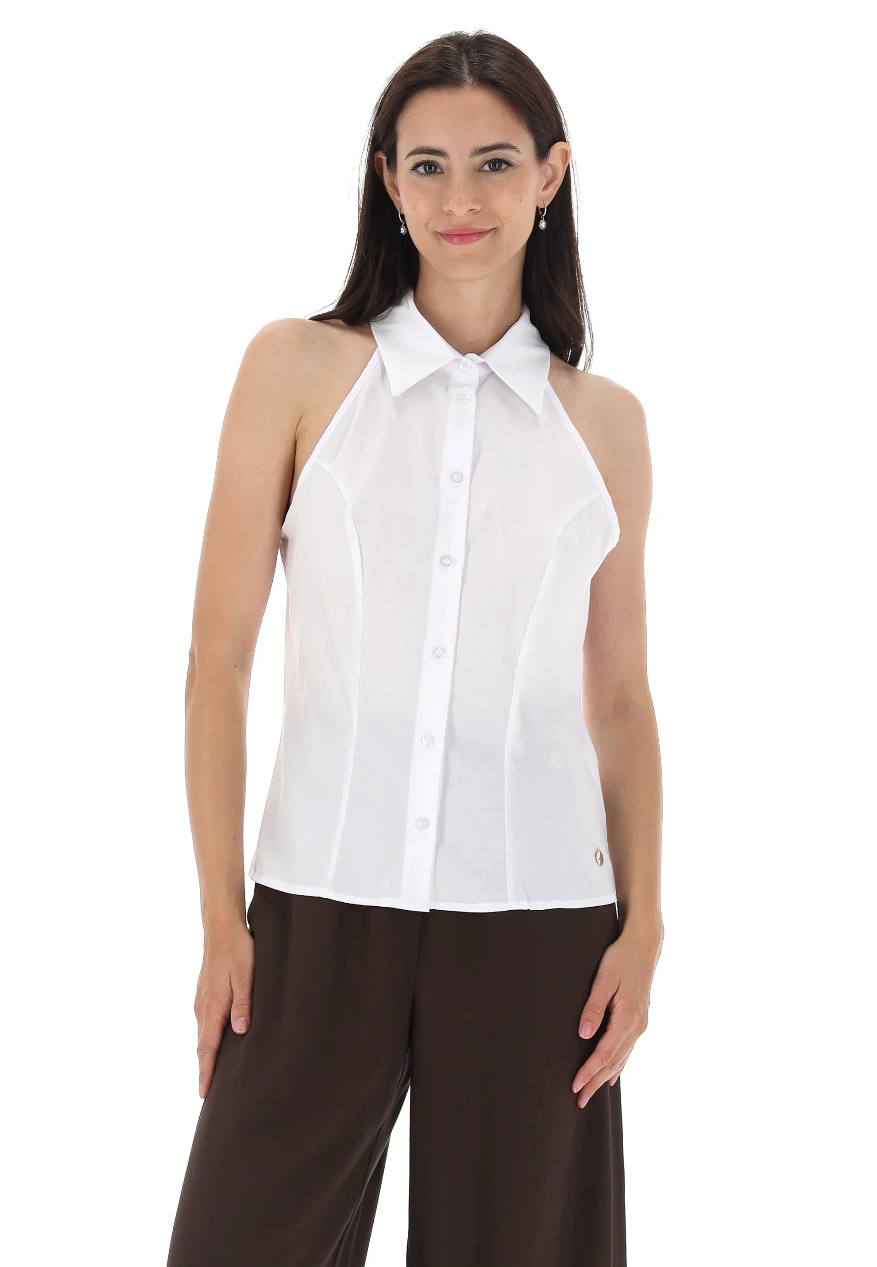 Camicia èks con scollo americano