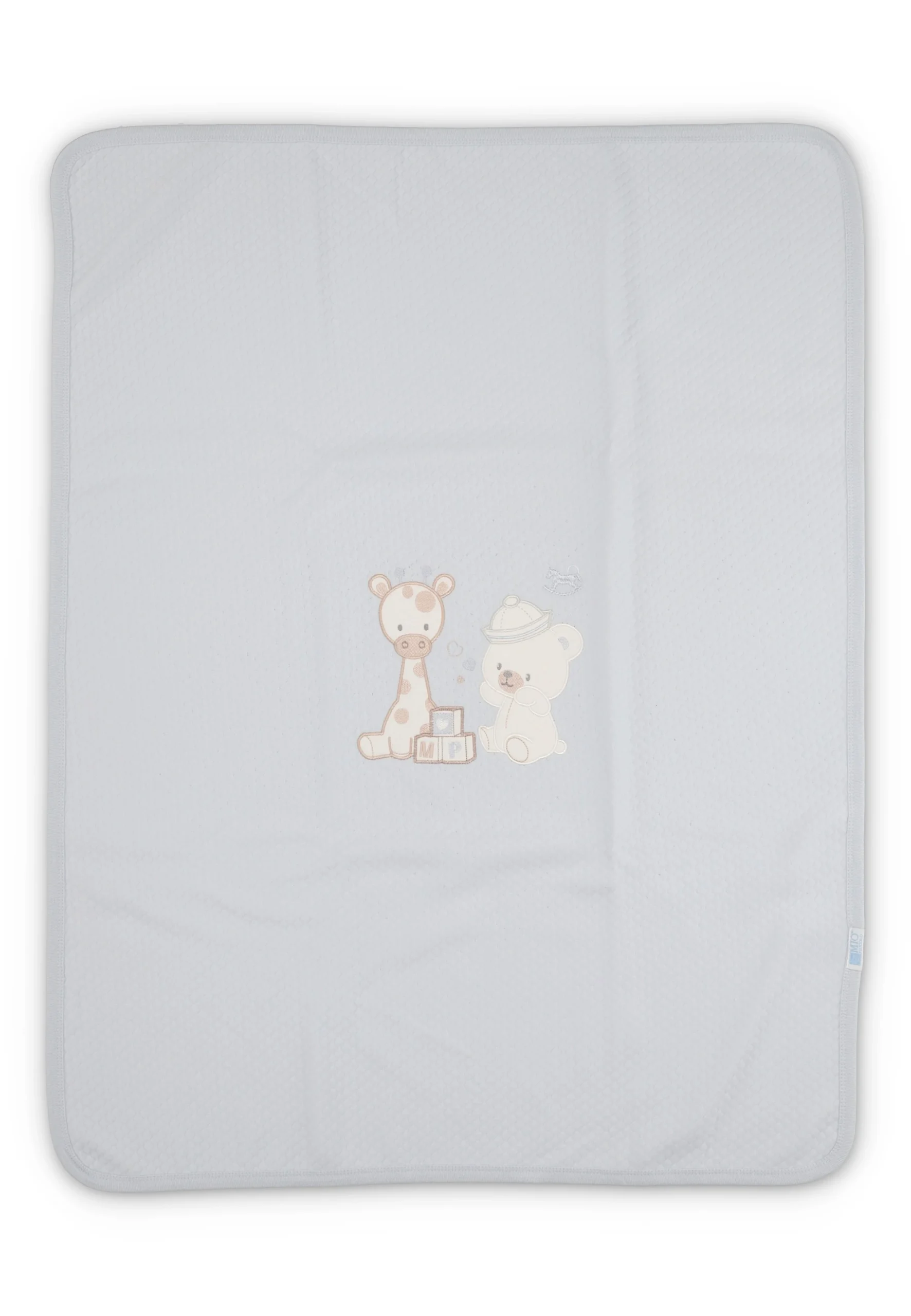 Copertina da culla Mio Piccolo con animaletti ricamati neonato