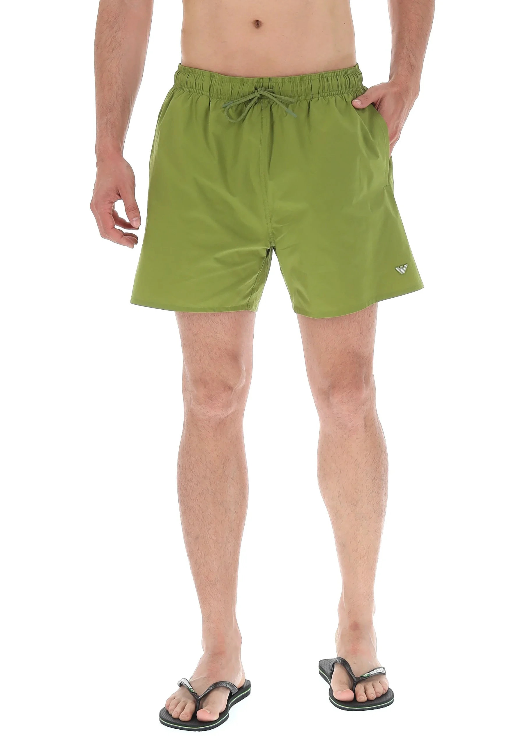 Boxer mare Emporio Armani con logo patch EM0583AF12331