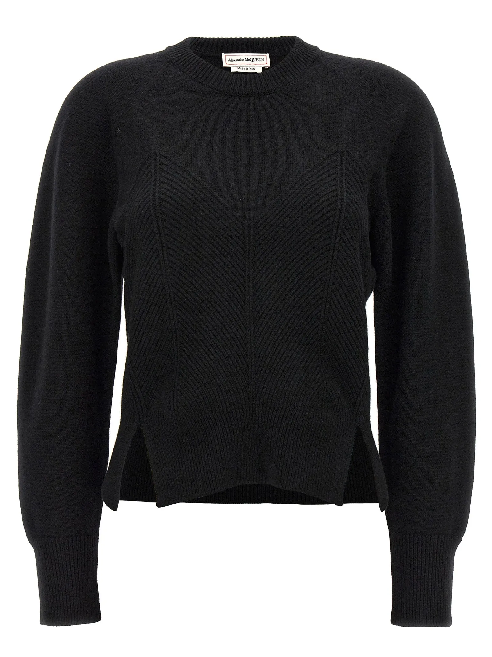 Chevron Corset Maglioni Nero