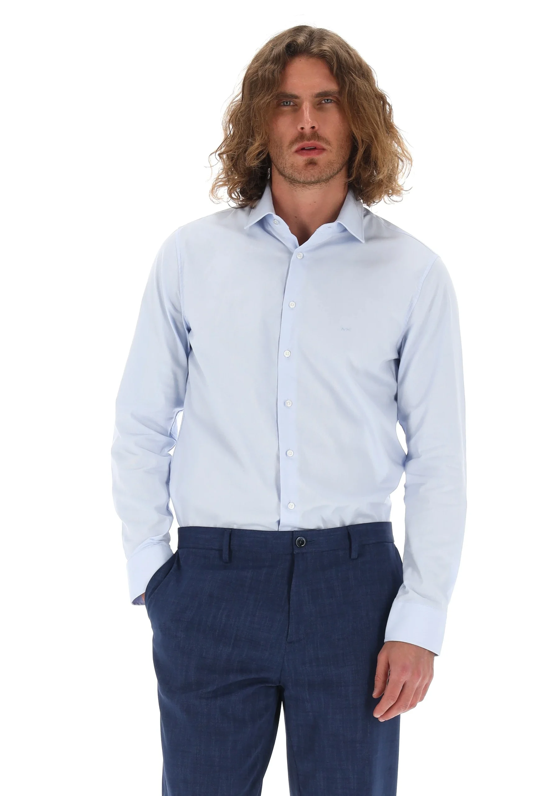 Camicia uomo slim fit Michael Kors armaturata