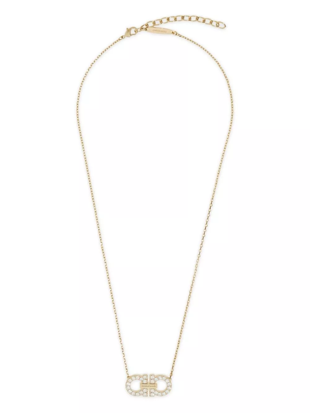 Collana 2 ganci crystal di Ferragamo