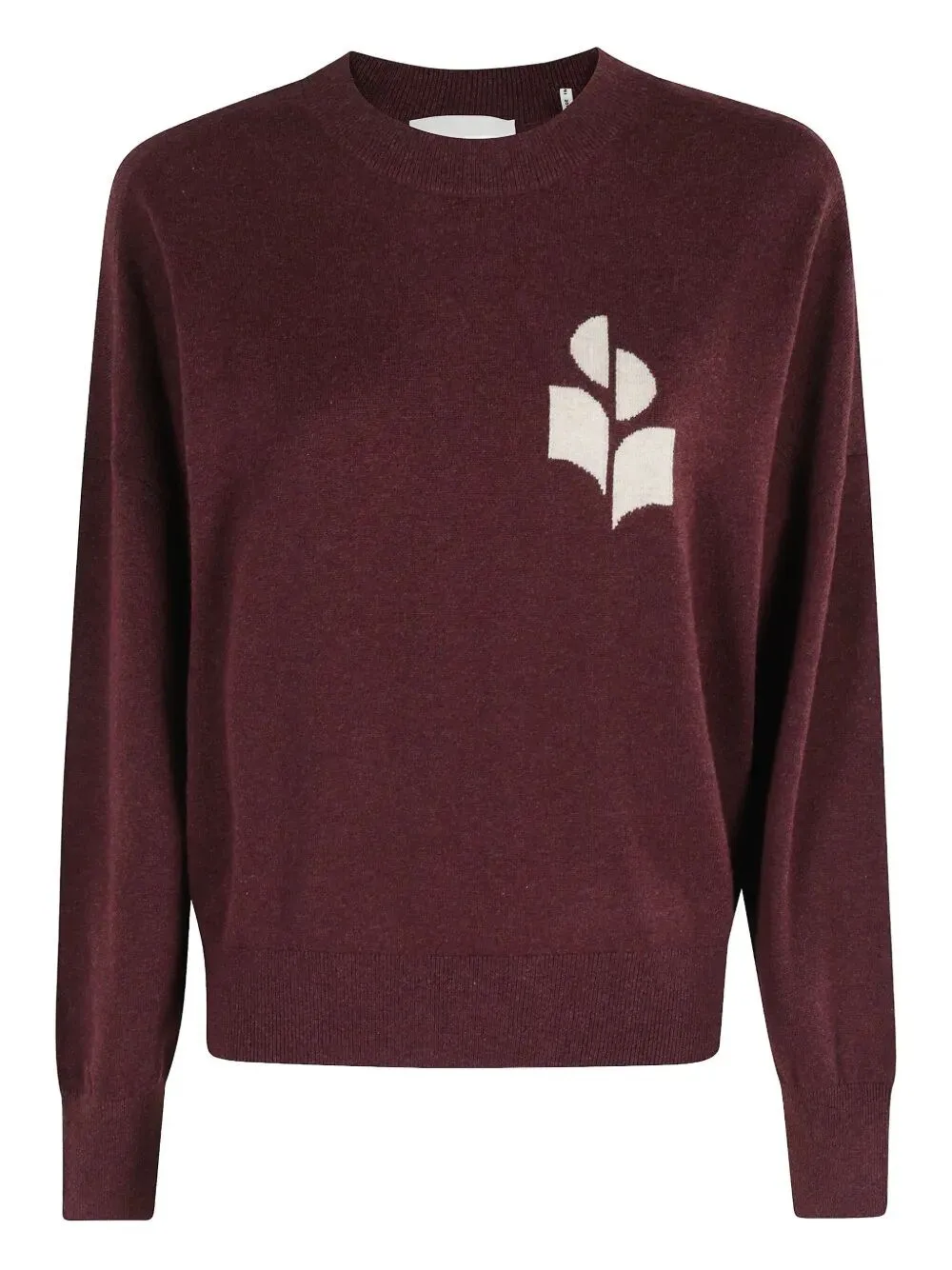 MAGLIONE MARISANS IN MISTO COTONE CON LOGO